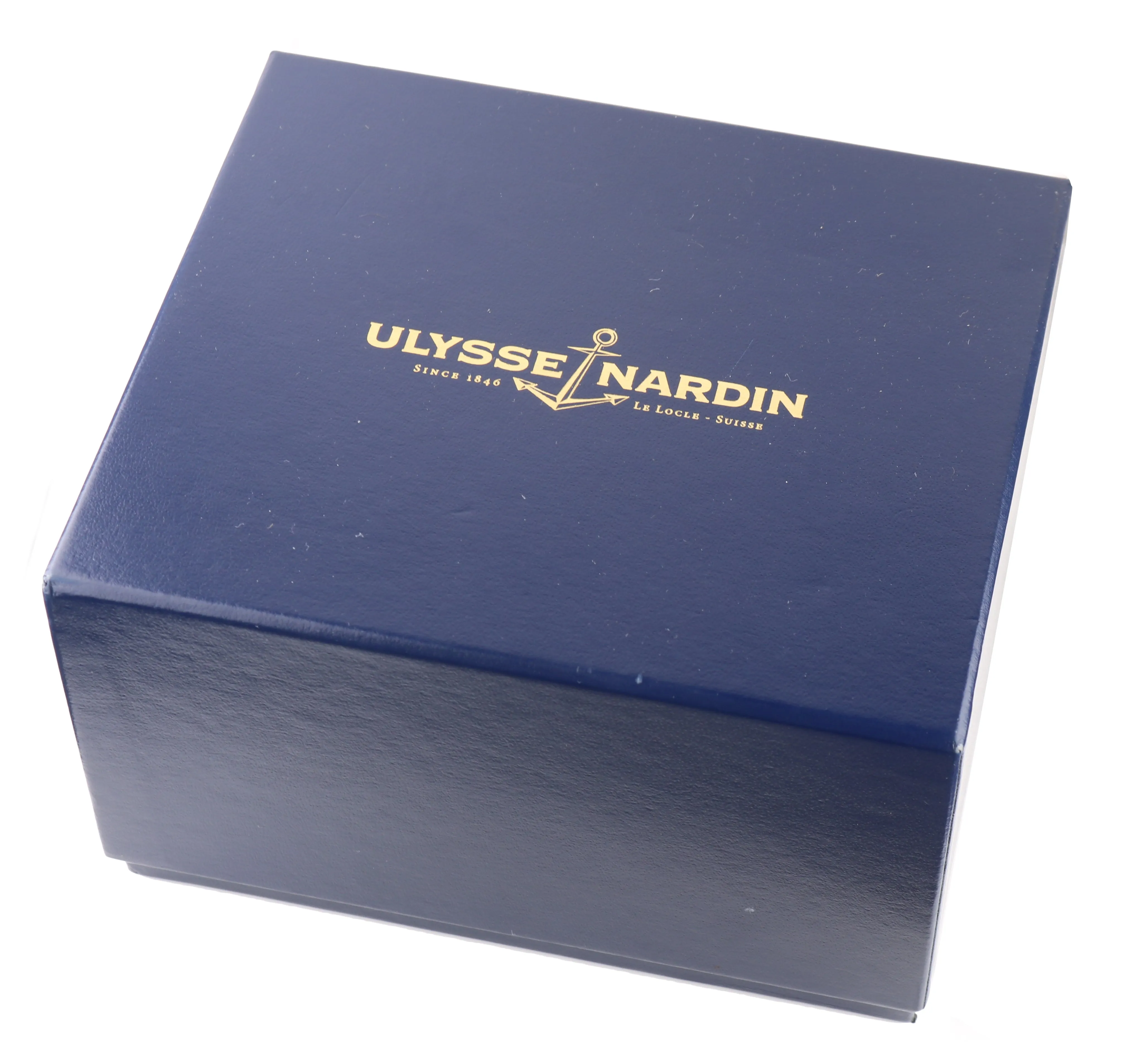 Men's Ulysse Nardin Maxi Marine 18K Rose Gold Blue Rubber 41mm 266-66 Watch