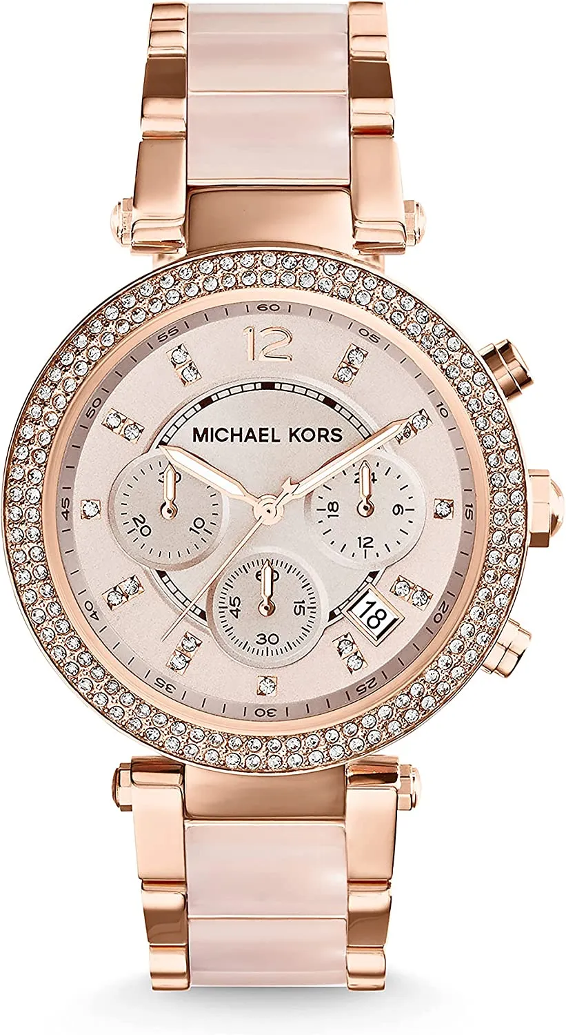 Michael Kors Analog Rose Dial Women's Watch - MK5896
