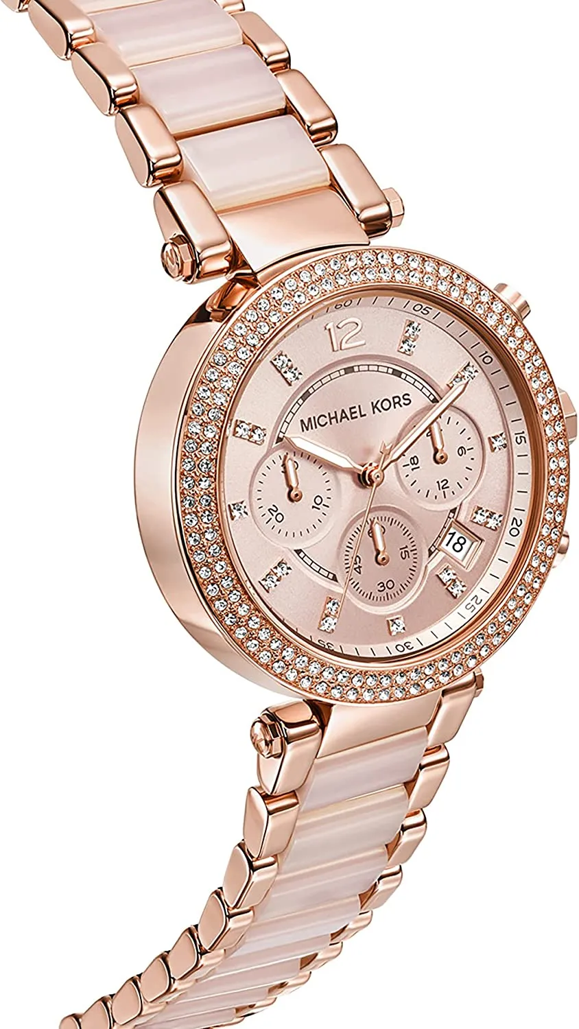 Michael Kors Analog Rose Dial Women's Watch - MK5896