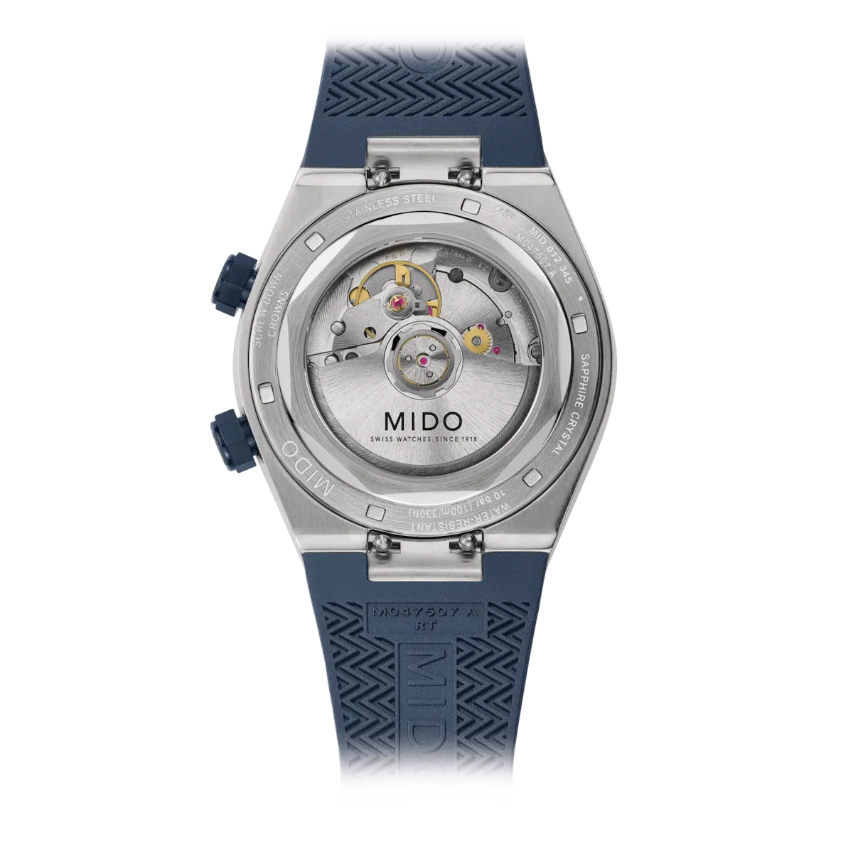 Mido Multifort 8 Two Crowns 40mm Blue Men's Watch M0475071704100