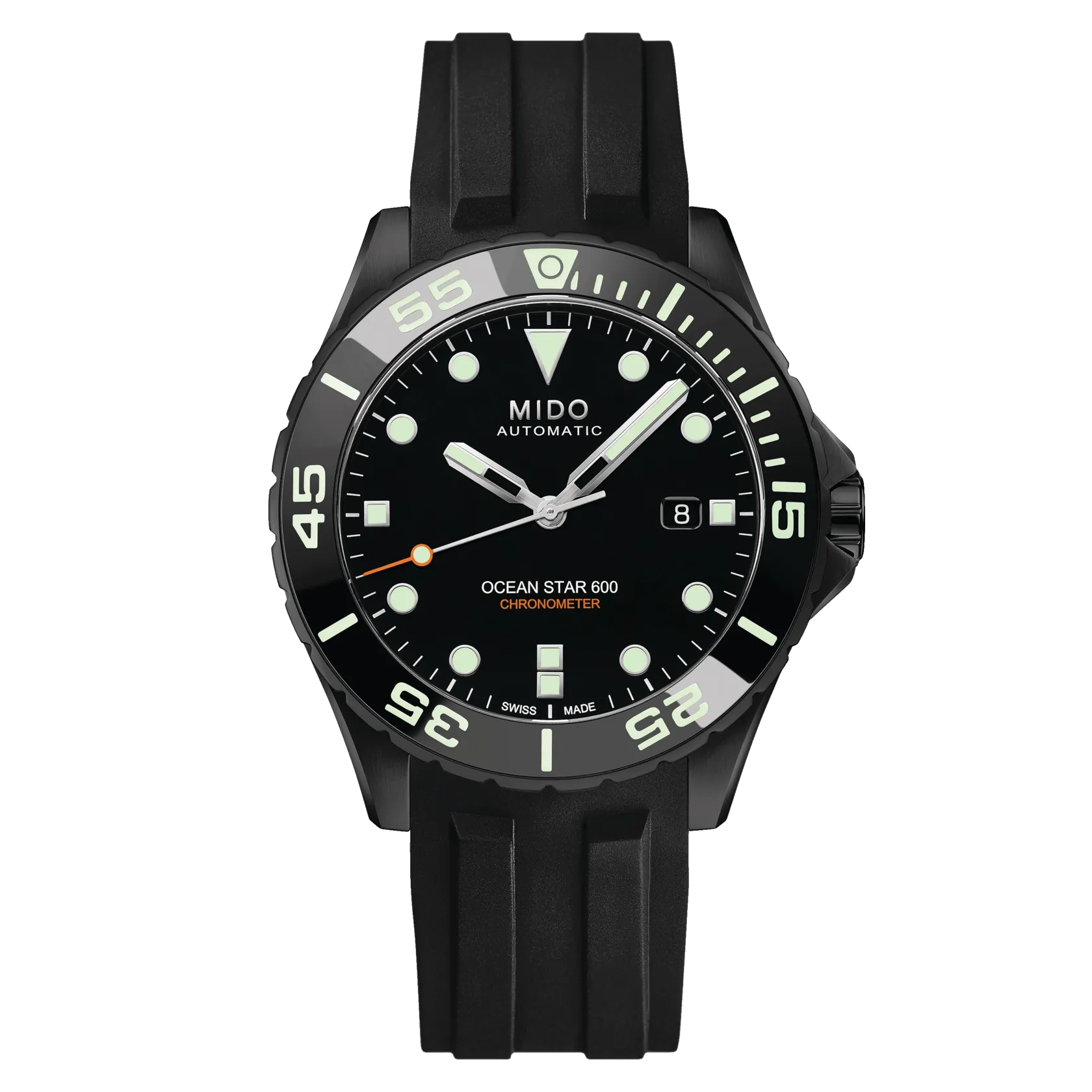 MIDO OCEAN STAR 600 CHRONOMETER WITH BLACK DLC COATING with 5 YEAR WARRANTY