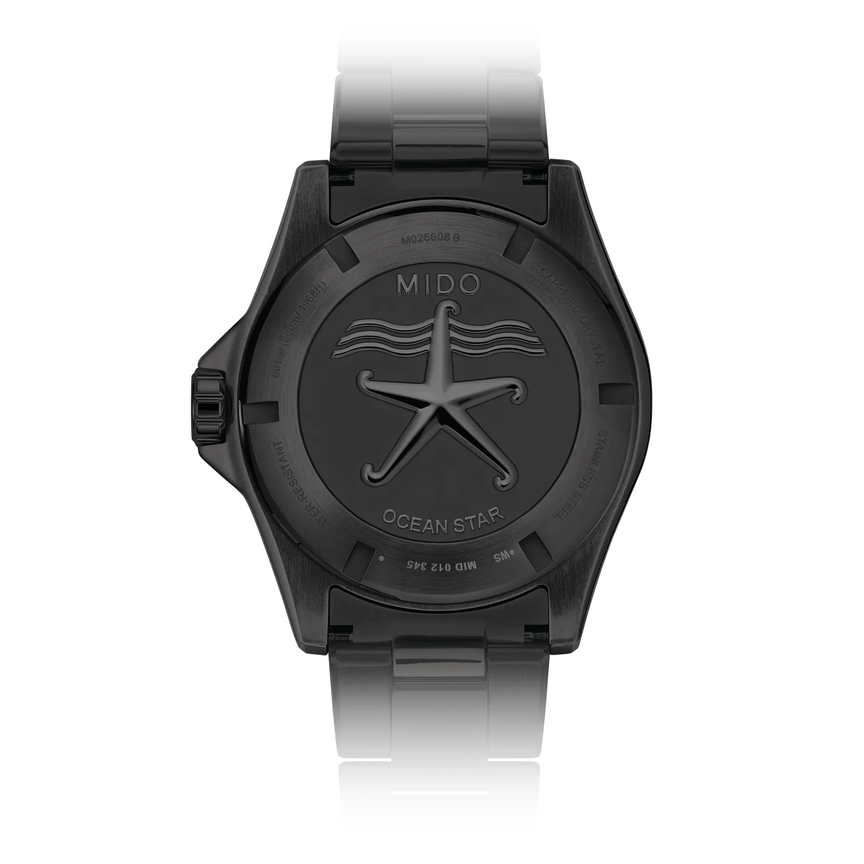 MIDO OCEAN STAR 600 CHRONOMETER WITH BLACK DLC COATING with 5 YEAR WARRANTY
