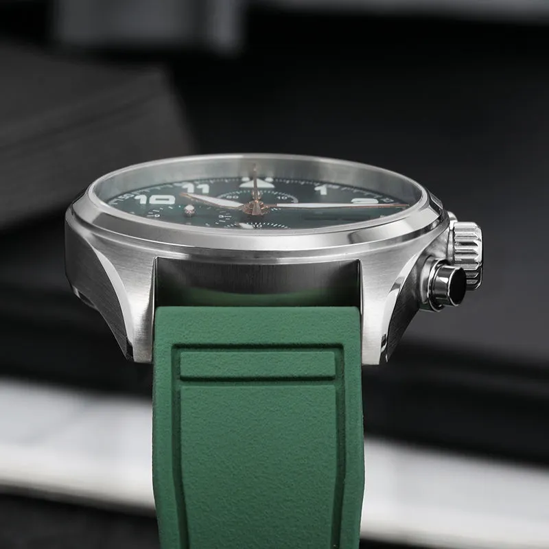 Militado 39mm Sapphire Crystal Pilot Field Chronograph Watch