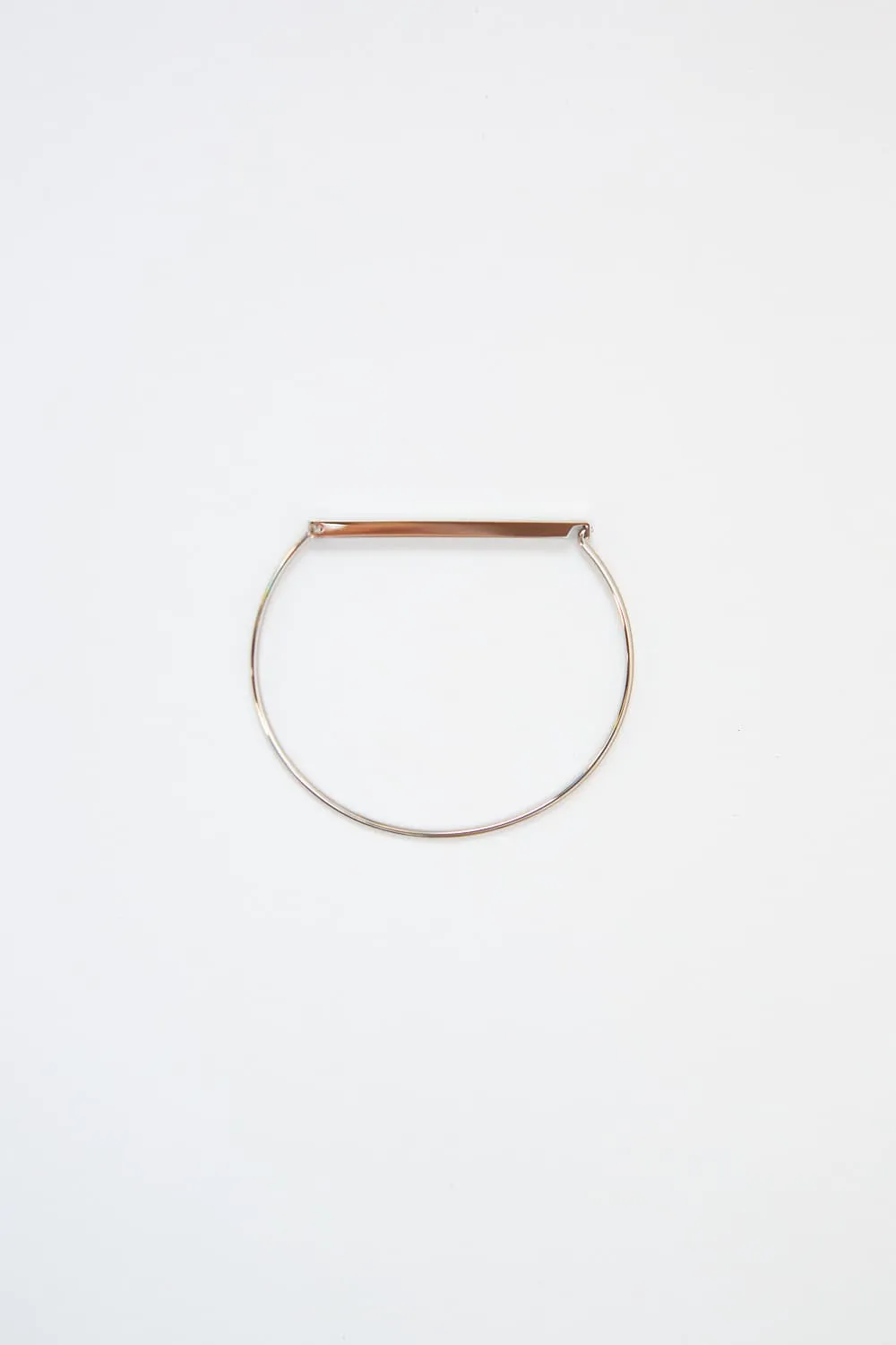Minimalist Dainty Silver Bar Bracelet
