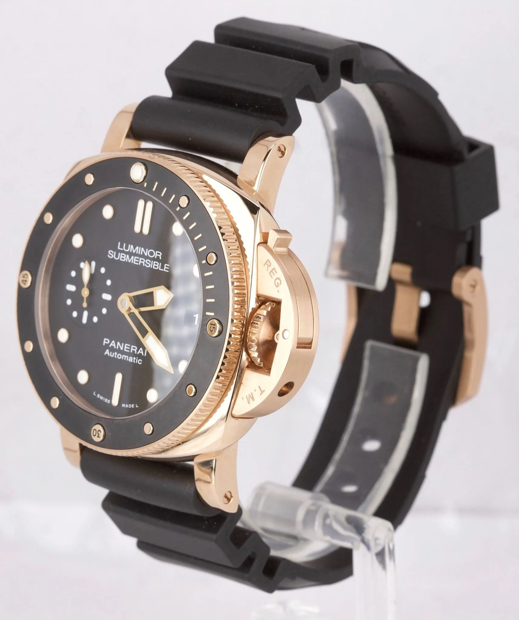 MINT 2018 Panerai Luminor 1950 Submersible 18K Rose Gold 42mm PAM 684 PAM00684