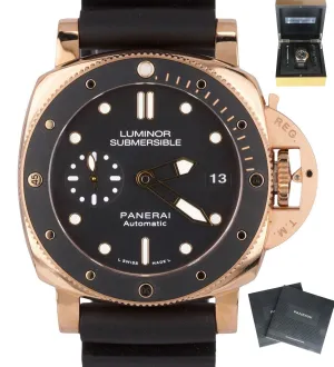 MINT 2018 Panerai Luminor 1950 Submersible 18K Rose Gold 42mm PAM 684 PAM00684