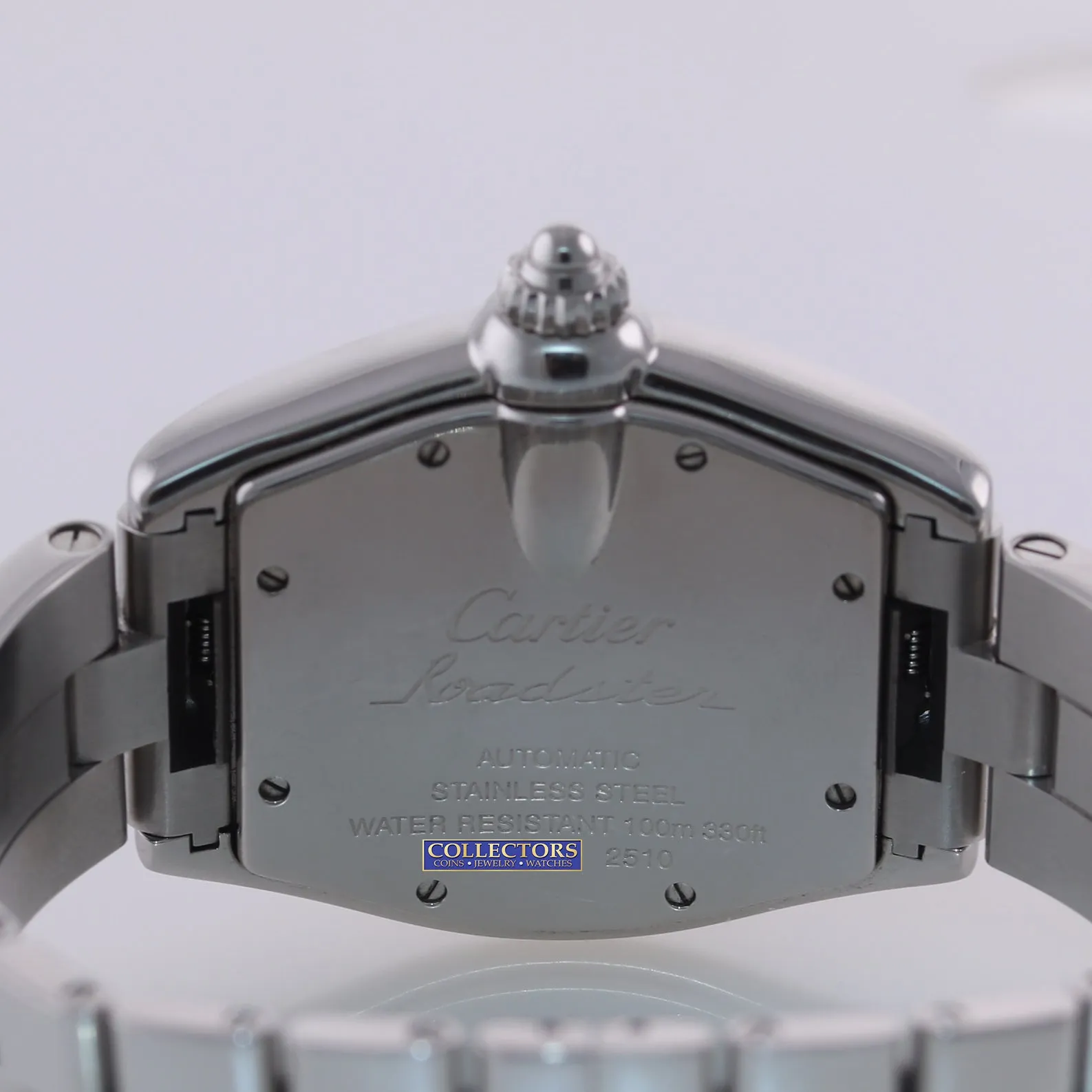 MINT Cartier Roadster Automatic Black Roman W62025V3 Steel 36mm Watch 2510