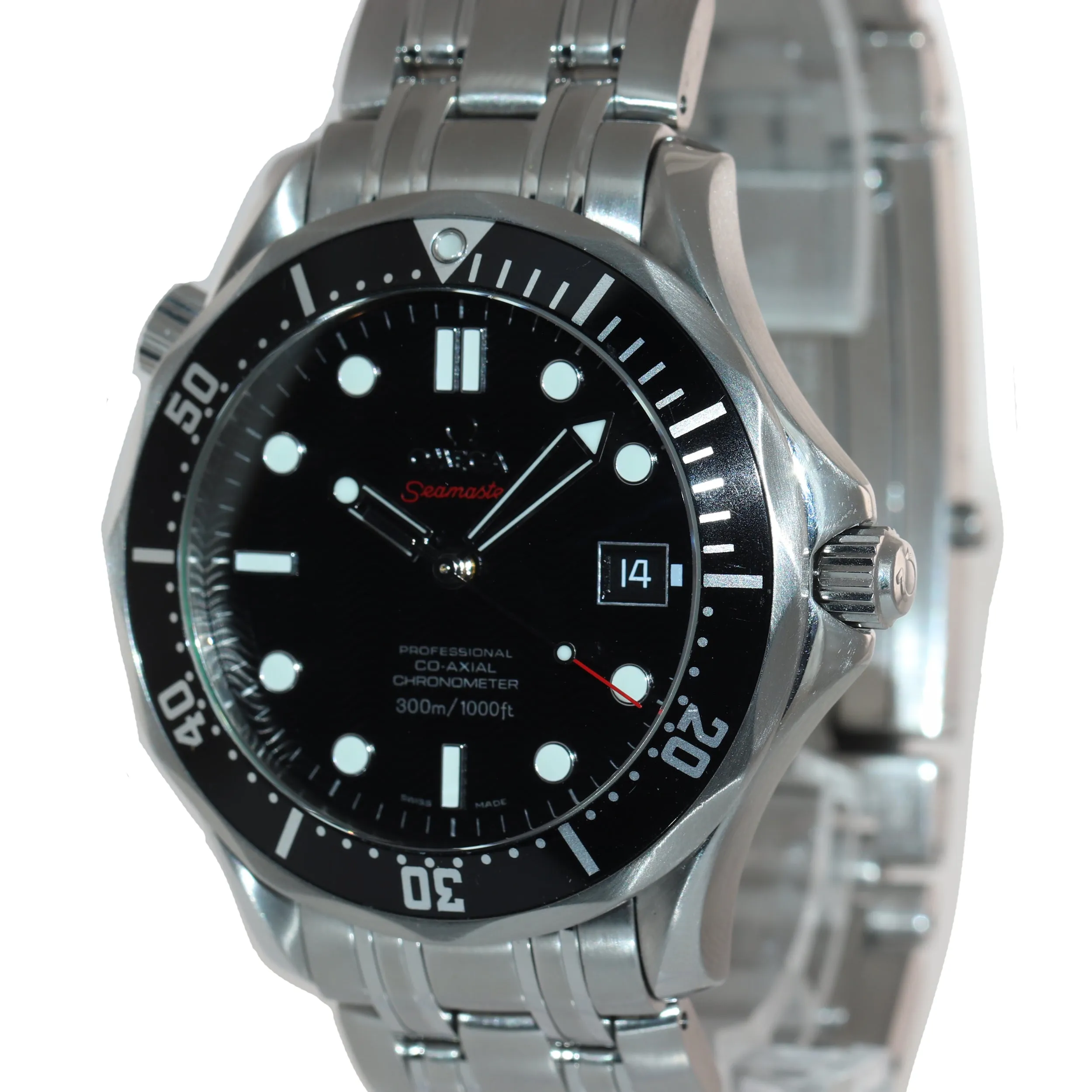 MINT Omega Seamaster Black Wave Co-Axial 300M 212.30.41.20.01.002 Date Watch