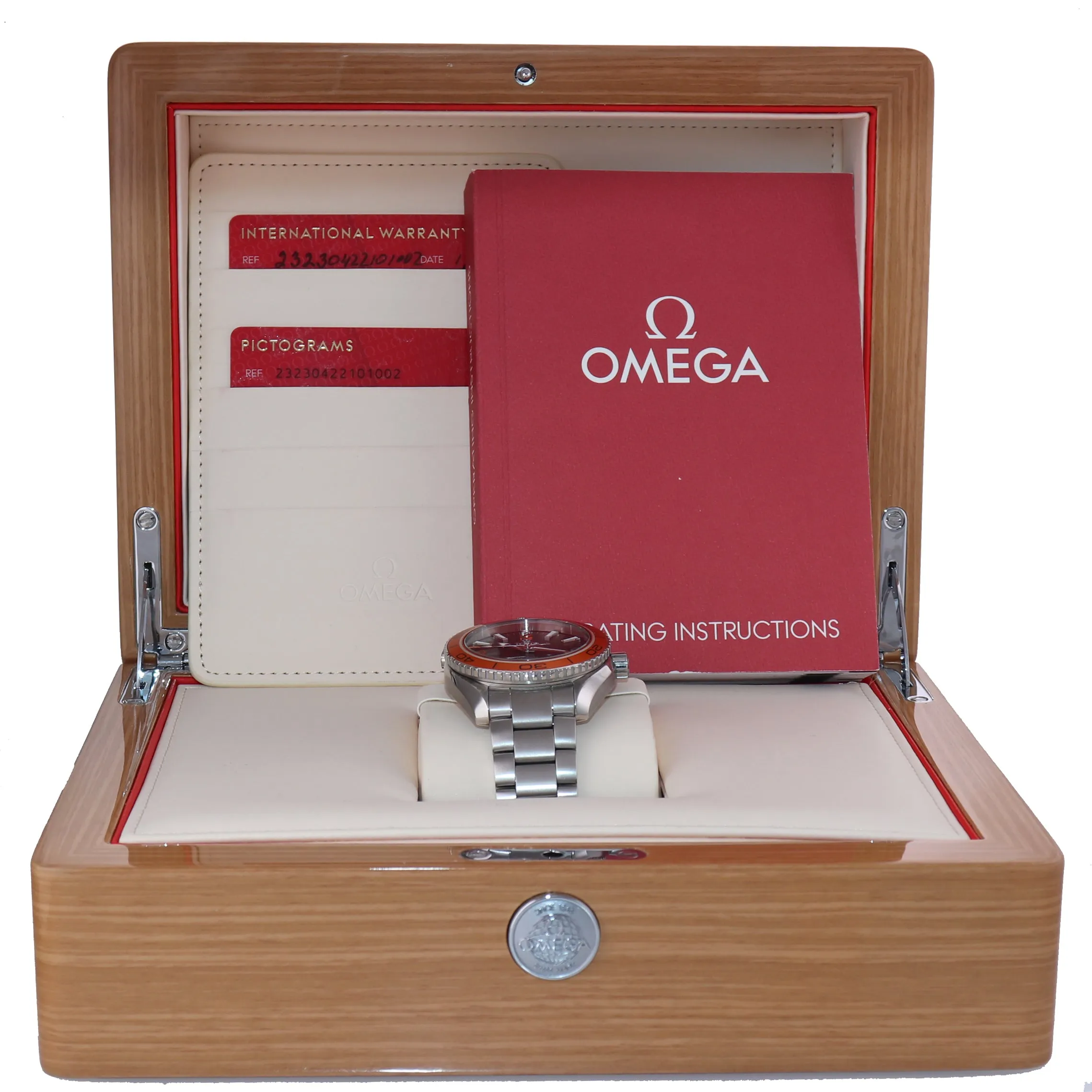MINT Omega Seamaster Planet Ocean Orange 42mm 600M 232.30.42.21.01.002 Watch