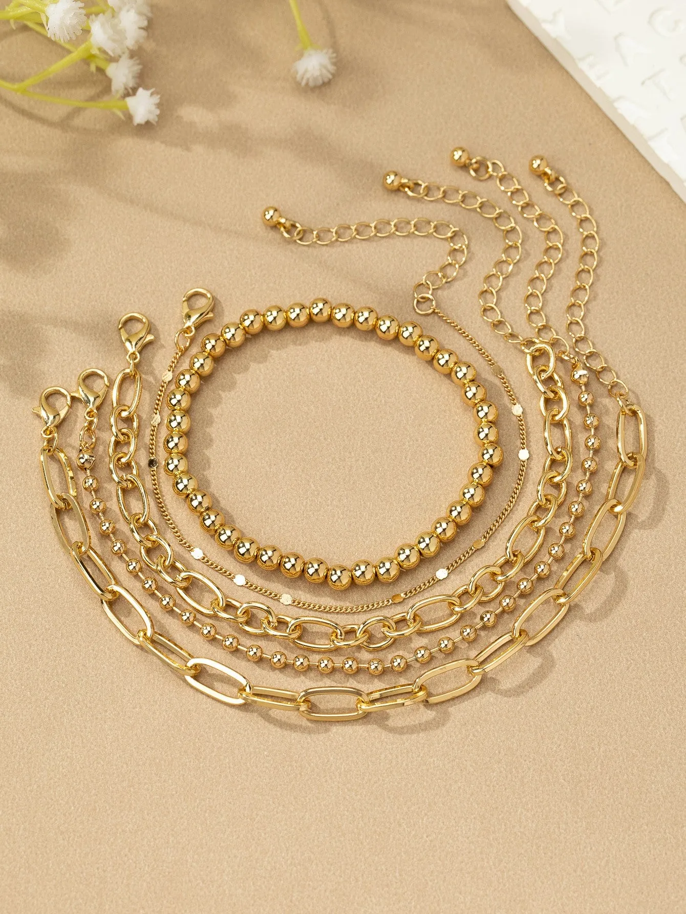 Mixed Chain Bracelet Set