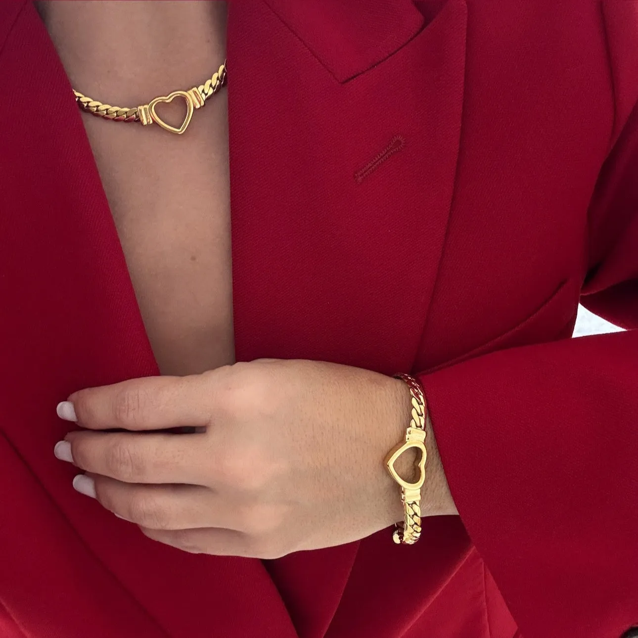 Modern Heart Bracelet