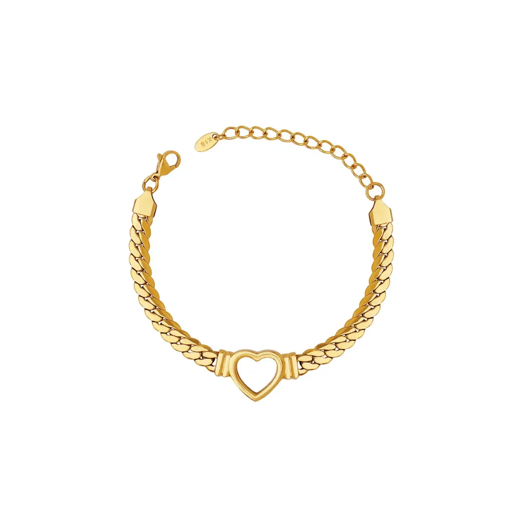 Modern Heart Bracelet