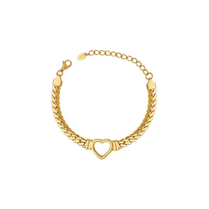 Modern Heart Bracelet