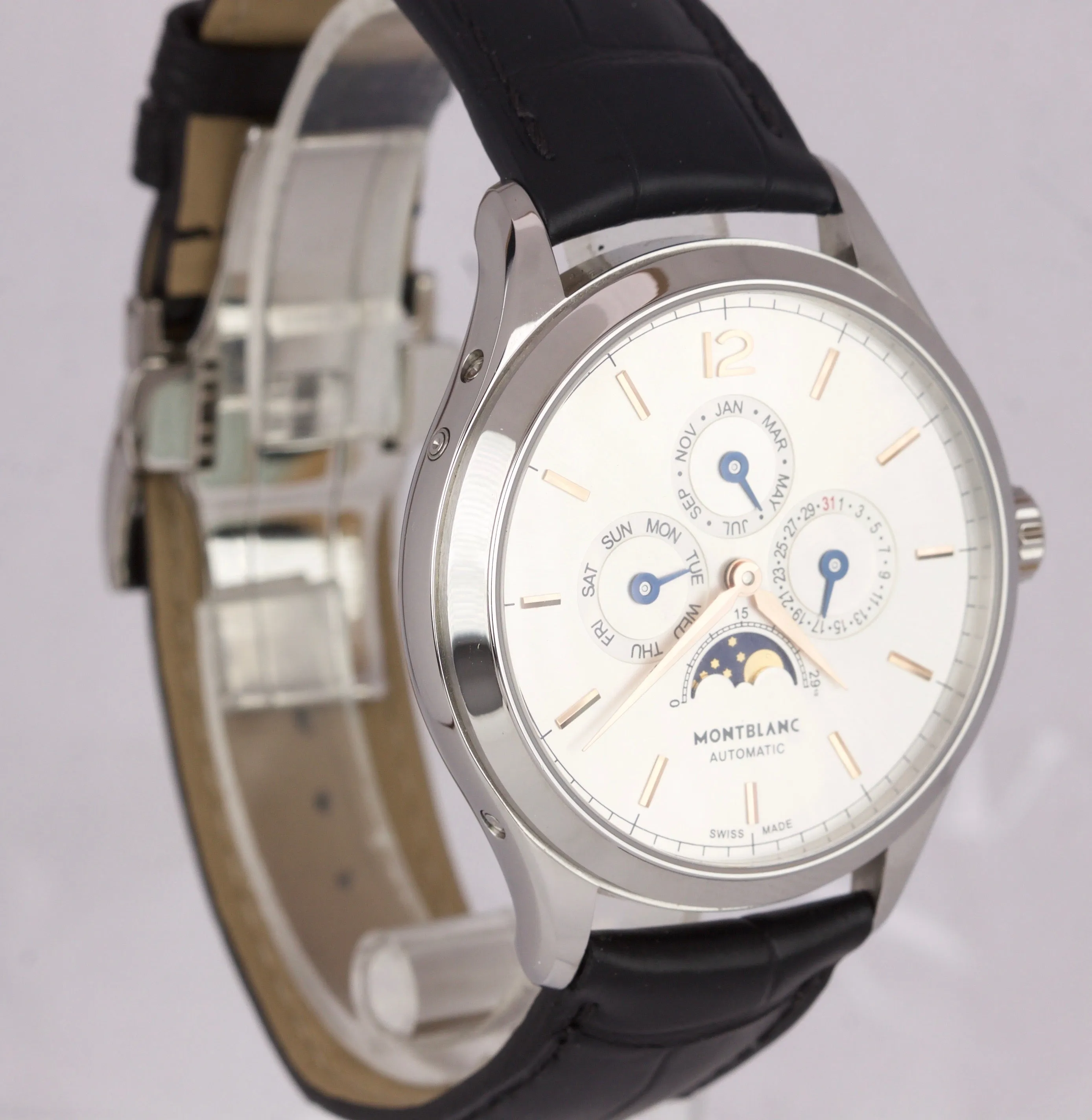 Montblanc Heritage Chronometrie Quantieme Annuel MB112534 38mm Stainless Watch