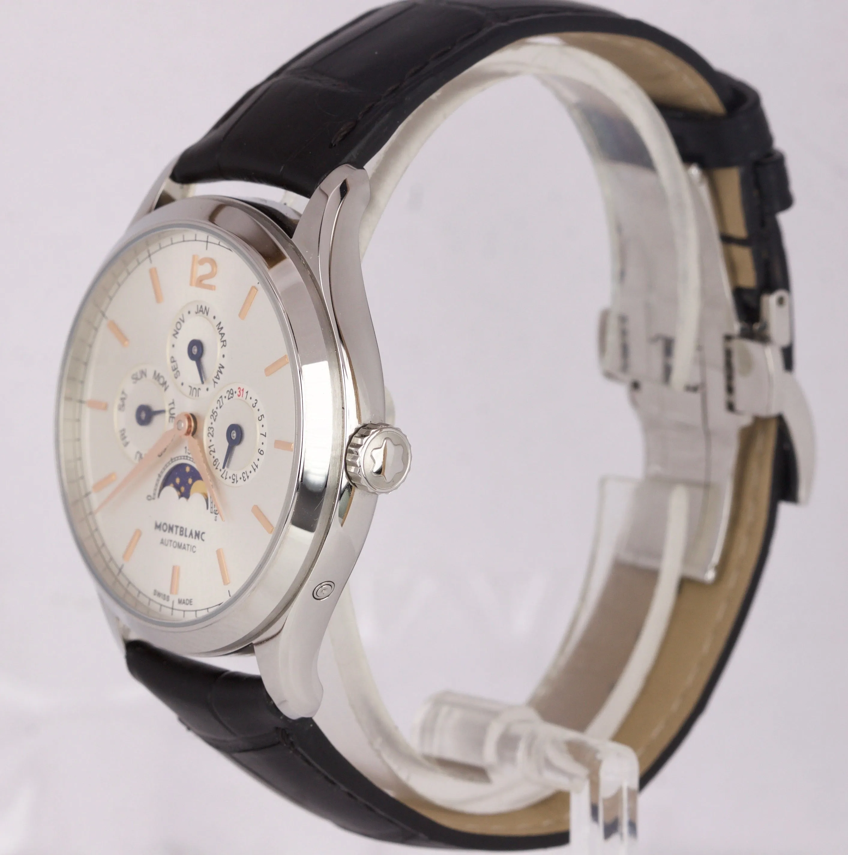 Montblanc Heritage Chronometrie Quantieme Annuel MB112534 38mm Stainless Watch