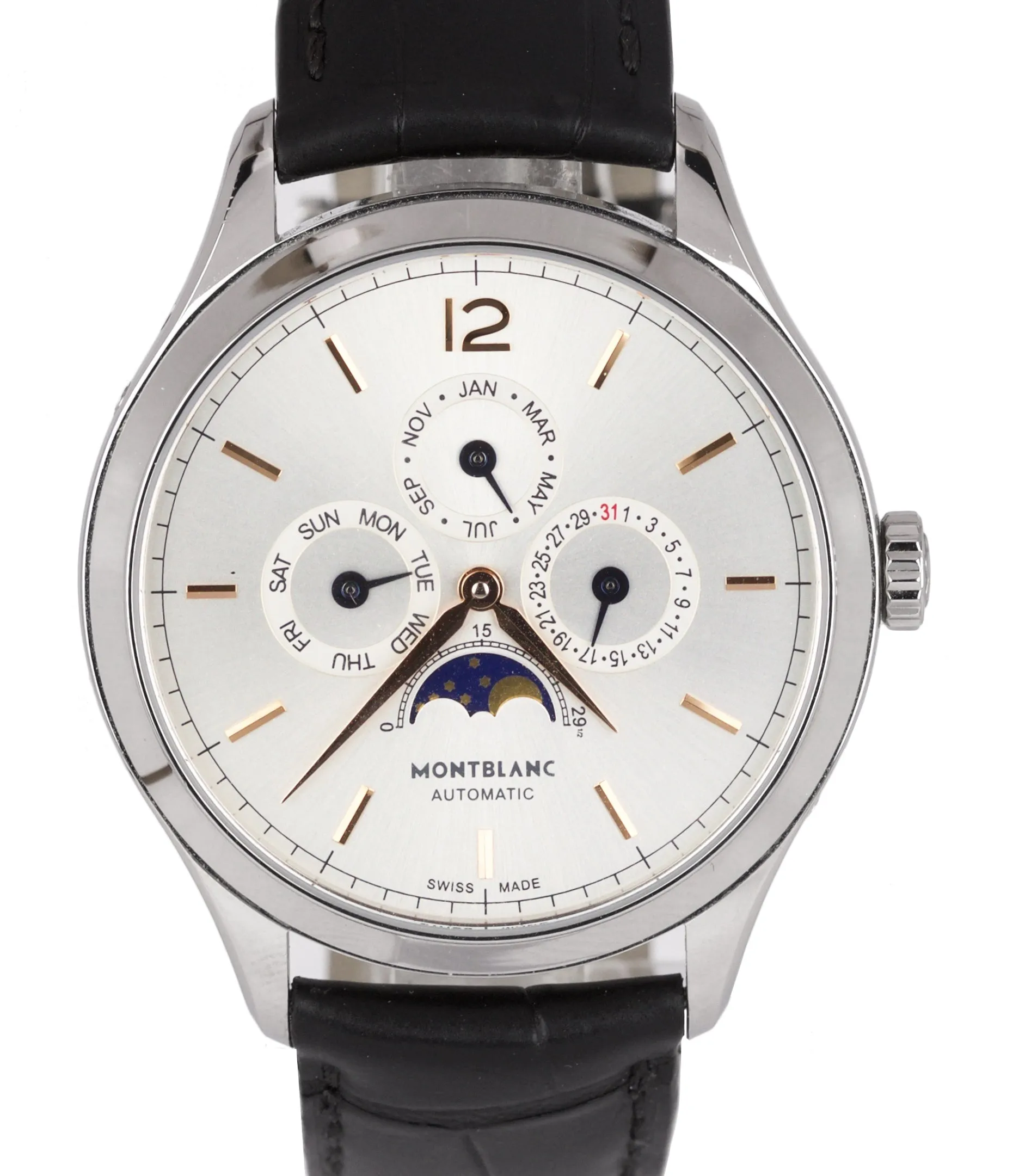 Montblanc Heritage Chronometrie Quantieme Annuel MB112534 38mm Stainless Watch
