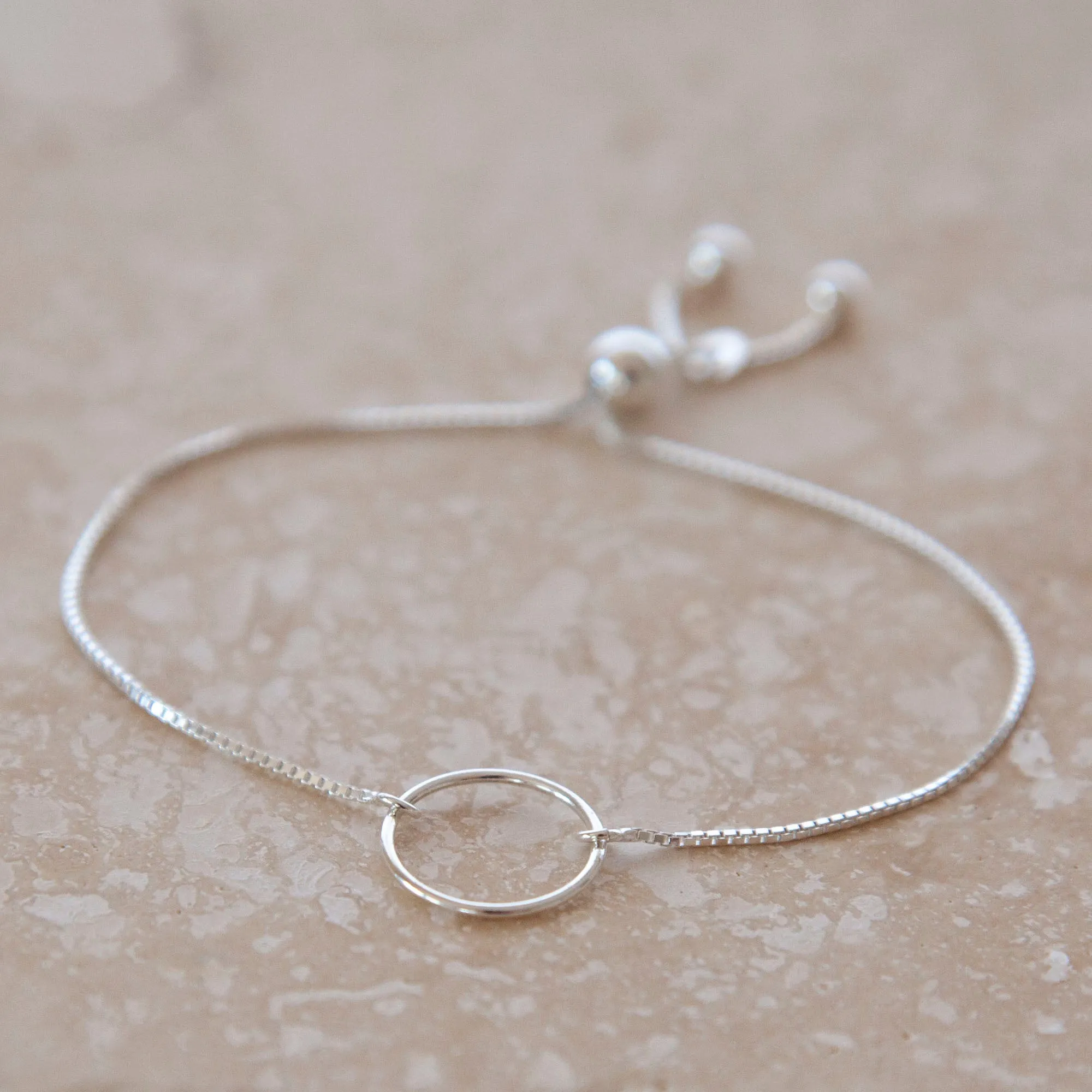 Mother Sterling Silver Bolo Bracelet on Personalized Jewelry Card