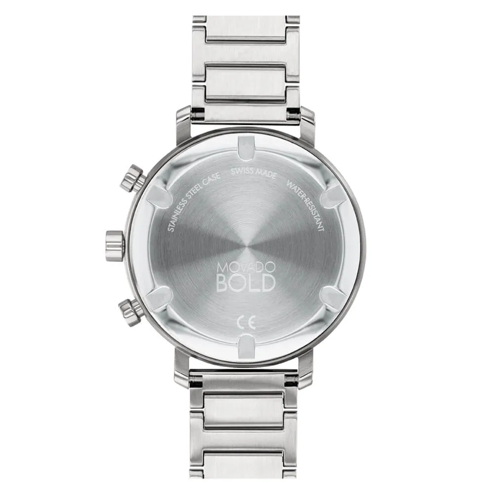 Movado BOLD Evolution 38MM Light Blue MOP Dial Steel Bracelet Women's Watch 3600787