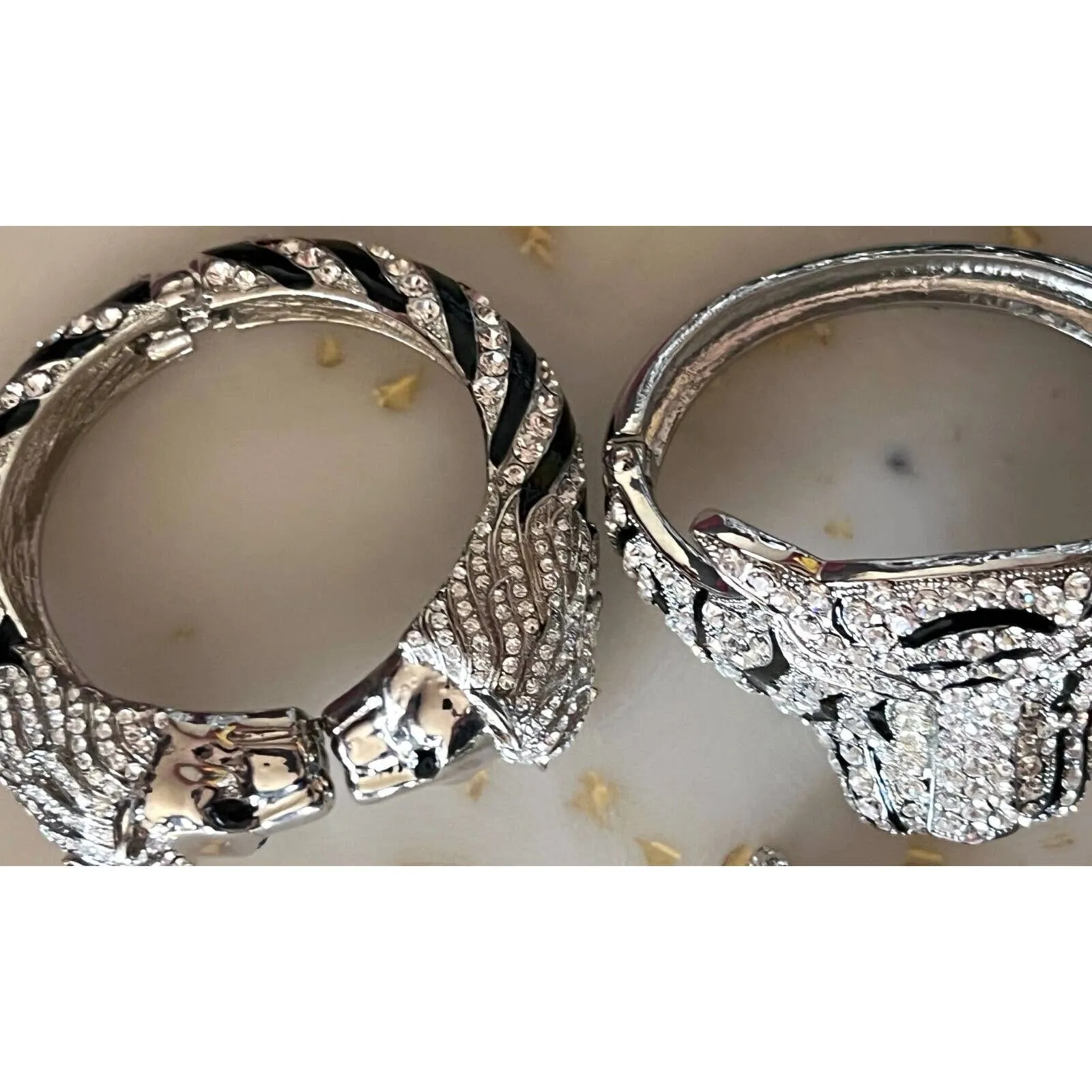 Natasha Tiger Crystal-Embellished Evening Clutch Minaudiere Bag NIB $398  MORE!