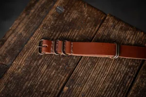 N.A.T.O. Leather Watch Strap Brown