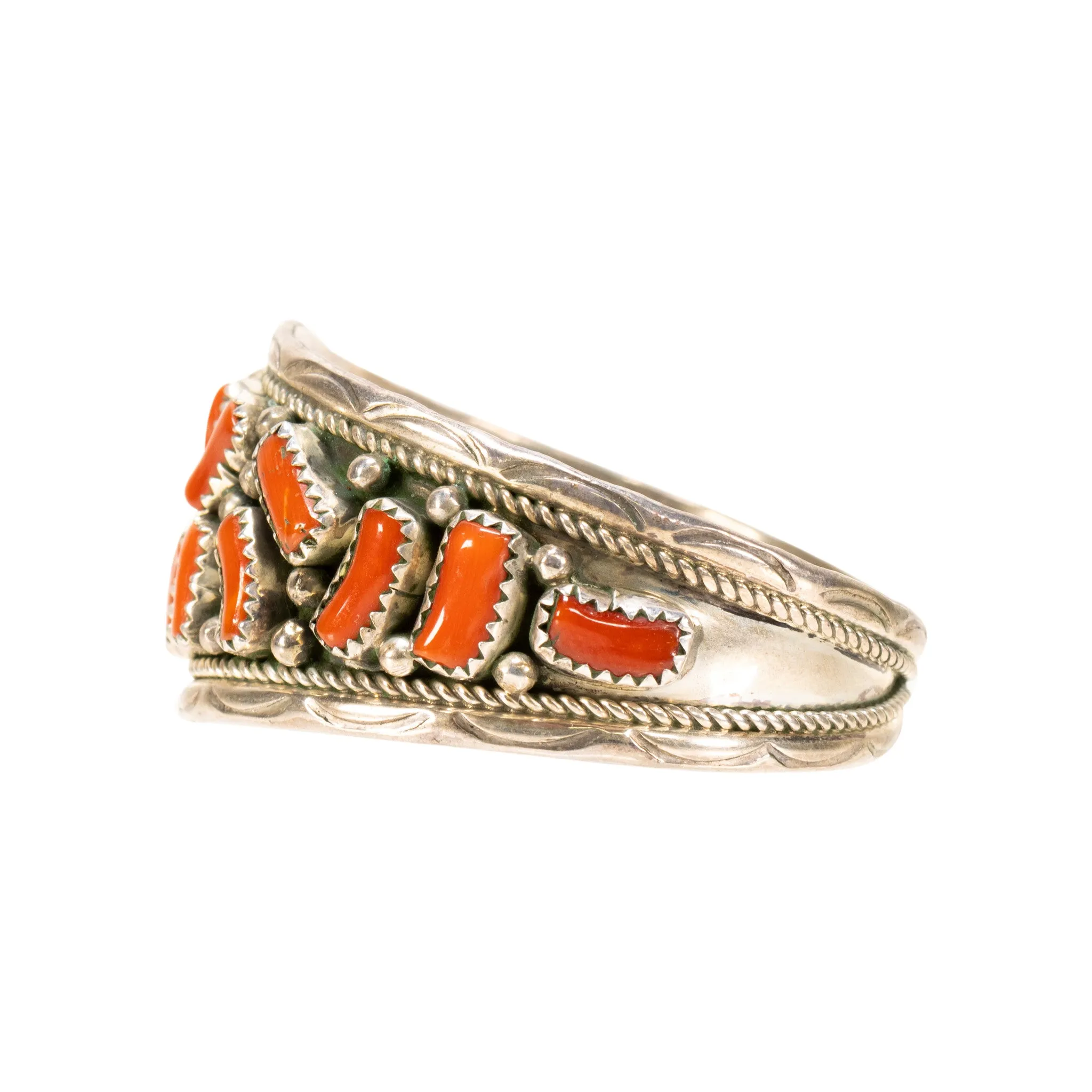 Navajo Coral Bracelet