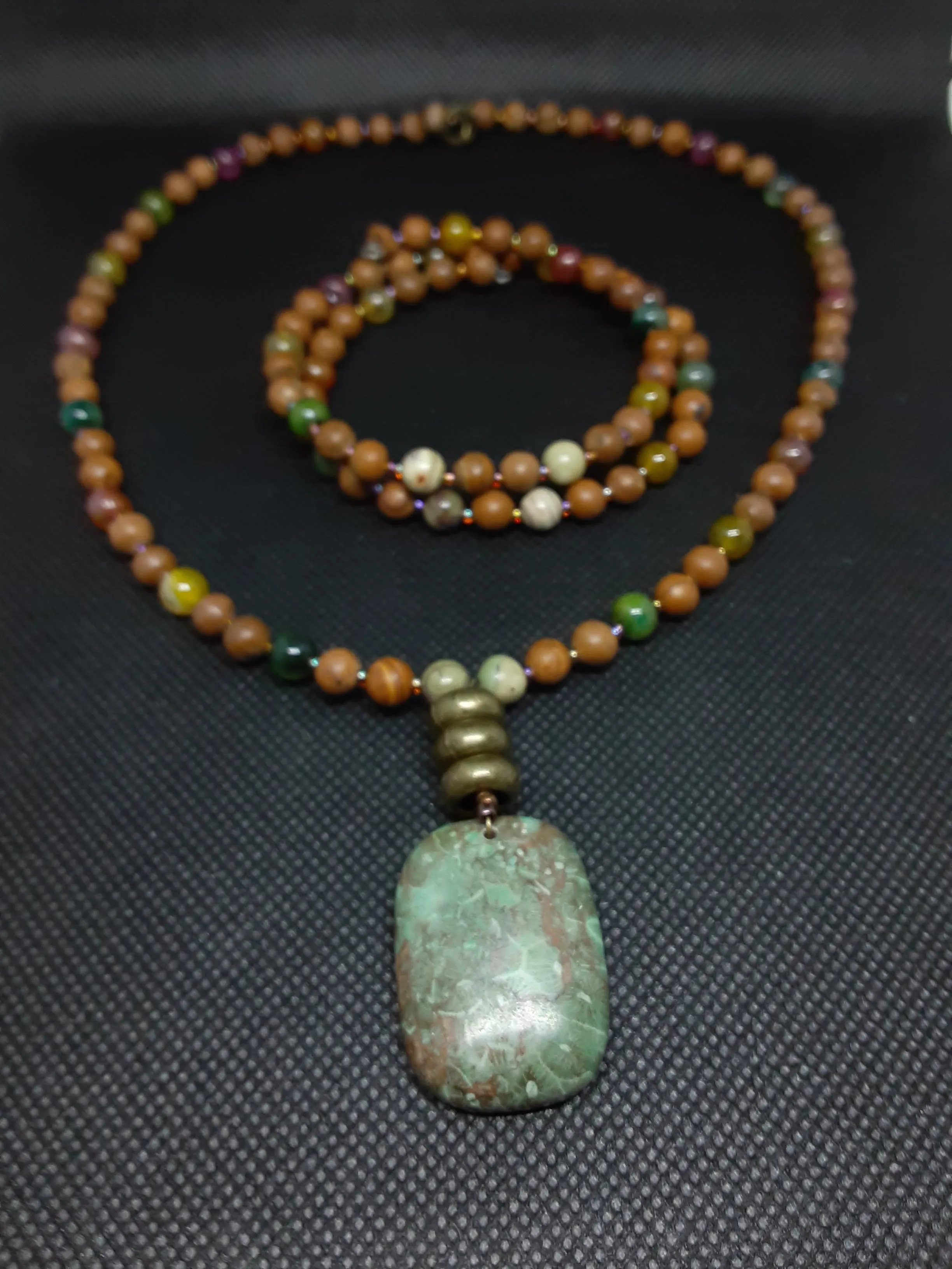 NB #173  Chakra Beautiful Necklace 18 inch and Bracelet