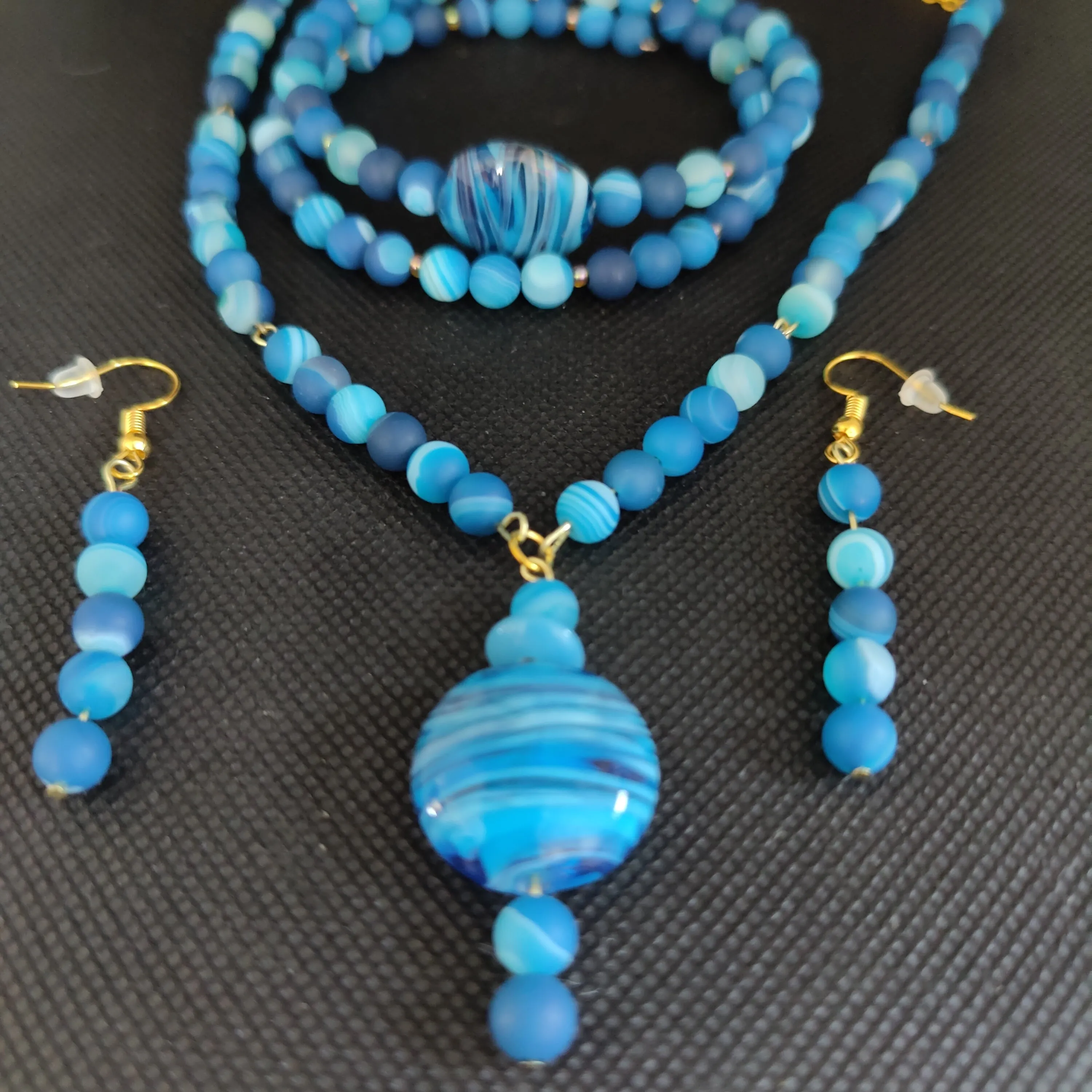 NBE #07 Moon Beads, Very Unique Designs. To me it resembles Planets.