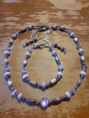 NBE #176  If You Love the Color Purple and Cat Eye Jewelry, Well It's Here!