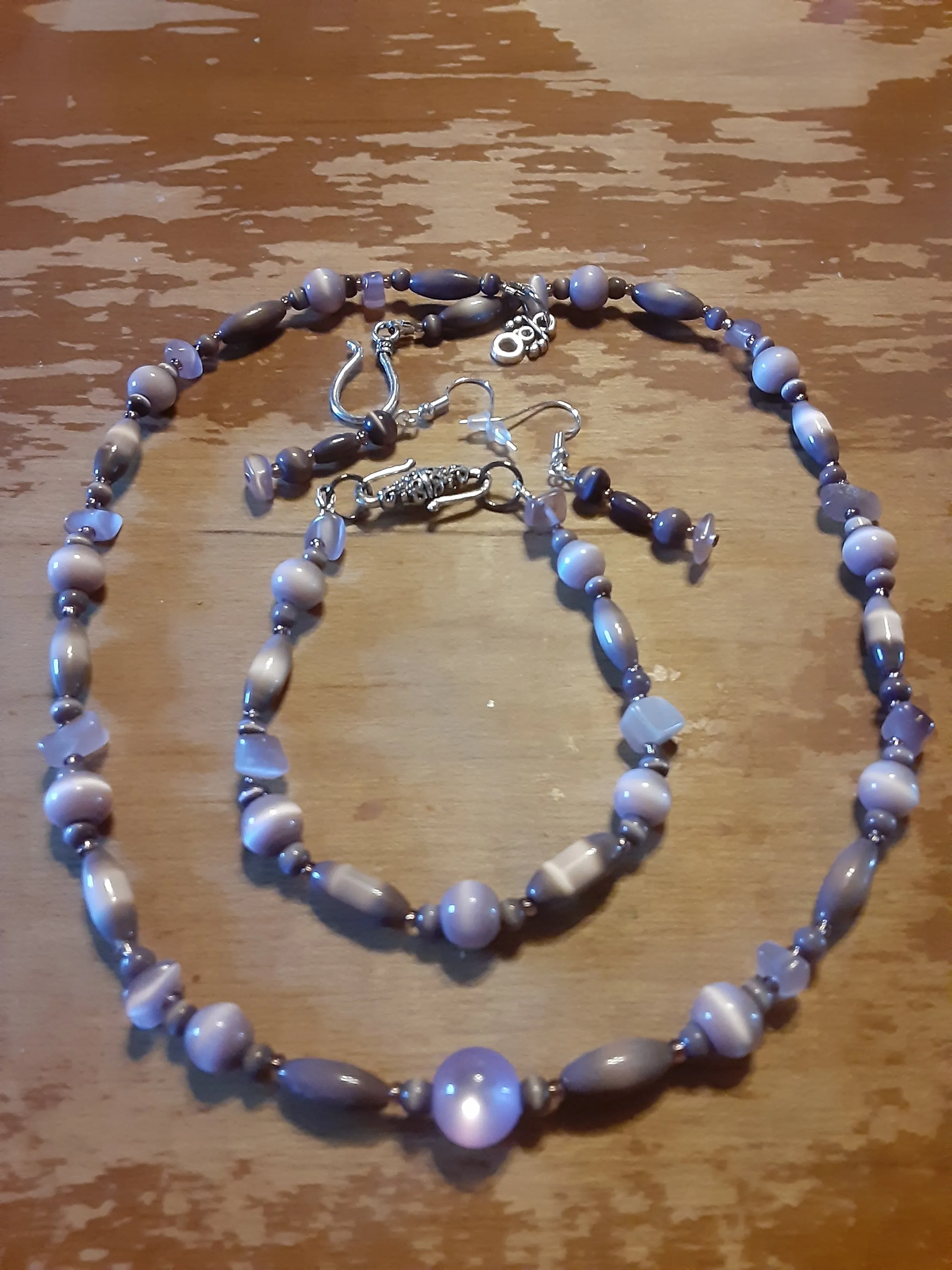 NBE #176  If You Love the Color Purple and Cat Eye Jewelry, Well It's Here!