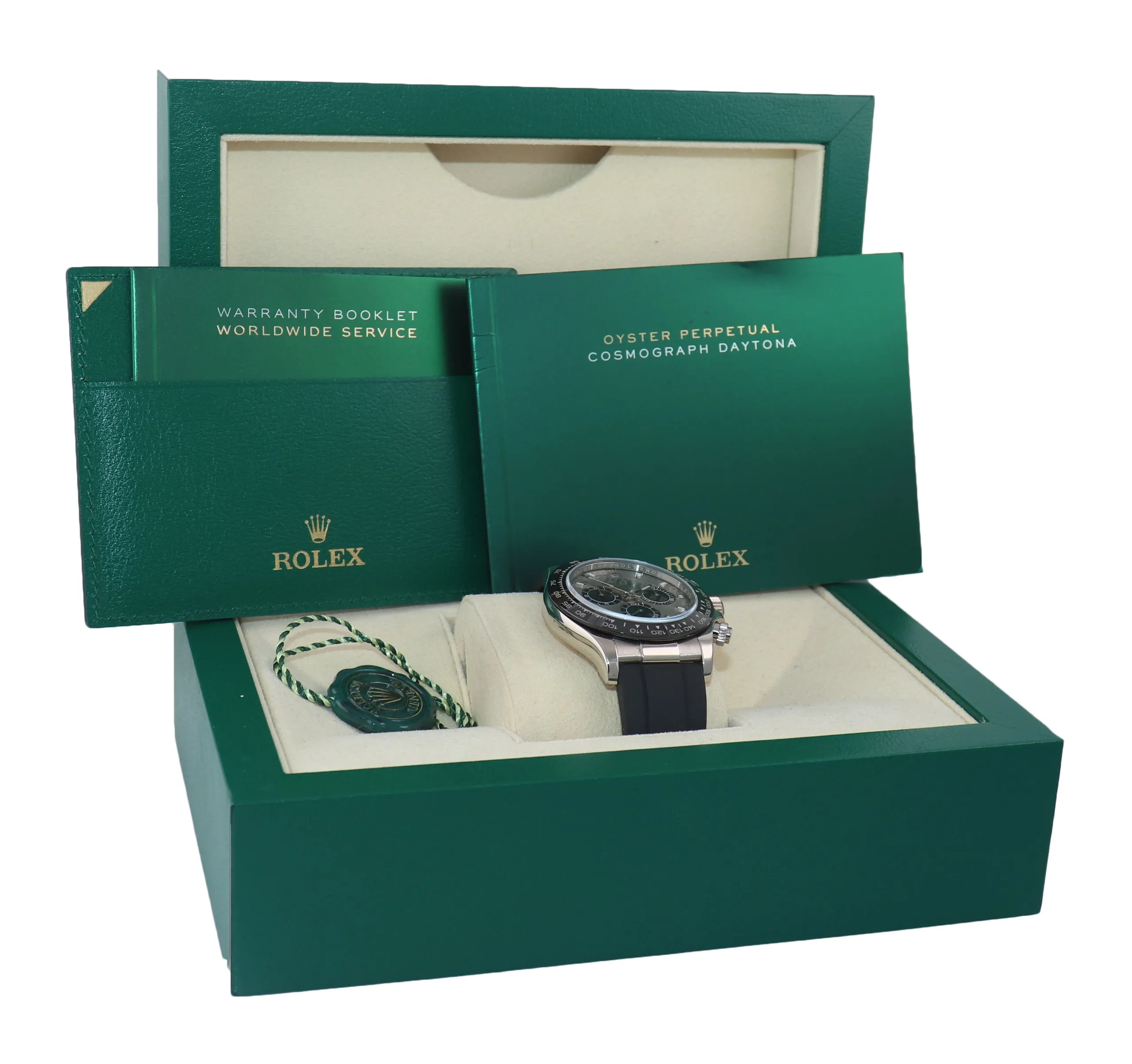 NEW 2020 Rolex Daytona Cosmograph 116519LN 18K White Gold Ceramic Silver Watch
