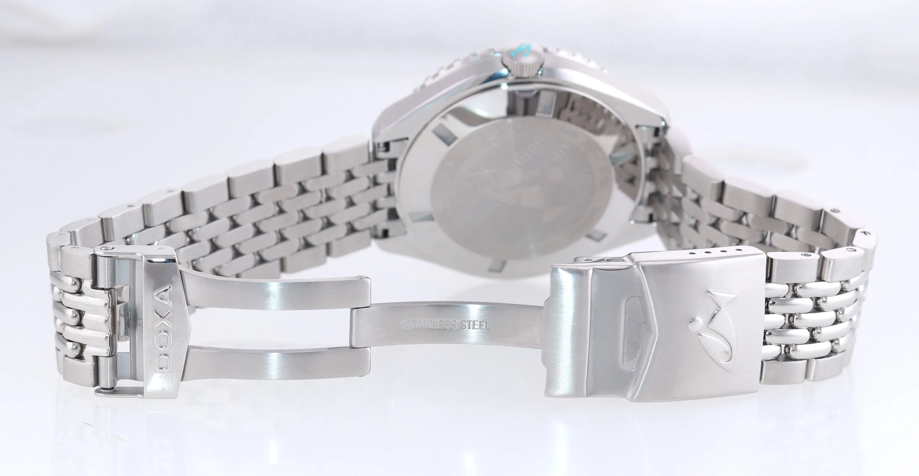 NEW 2021 Doxa Sub 200 Aquamarine Teal 799.10.241.10 Steel 42mm Date Dive Watch