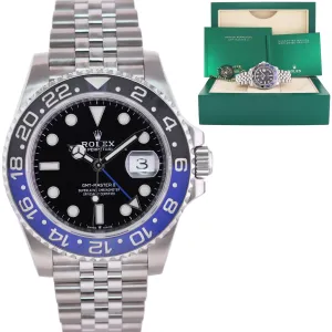 NEW 2022 Rolex GMT Master Batman Blue Jubilee Ceramic 126710BLNR Watch Box
