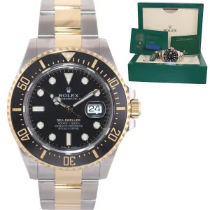 NEW 2023 PAPERS 126603 Rolex Sea-Dweller 43mm Two-Tone Yellow Gold Steel Watch