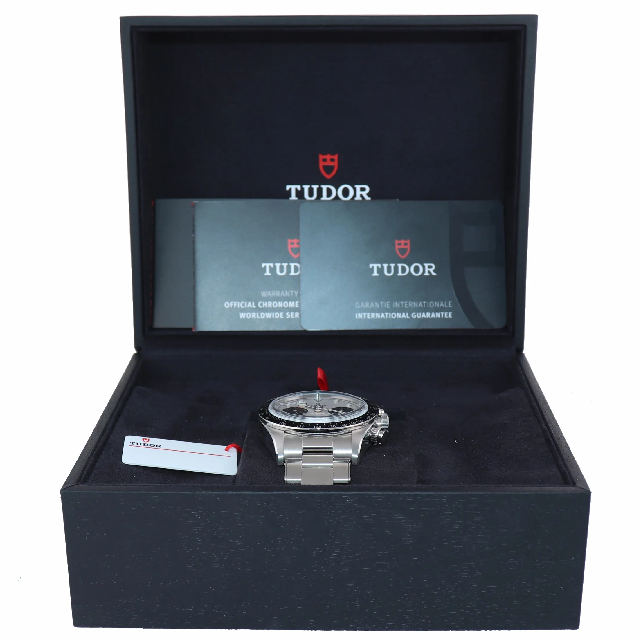 NEW APRIL 2021 Tudor Black Bay Chrono Panda Steel 41mm White Date Watch 79360