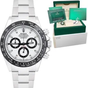 NEW BOX CARD Rolex Daytona Cosmograph 40mm PANDA Stainless Steel Watch 116500 LN