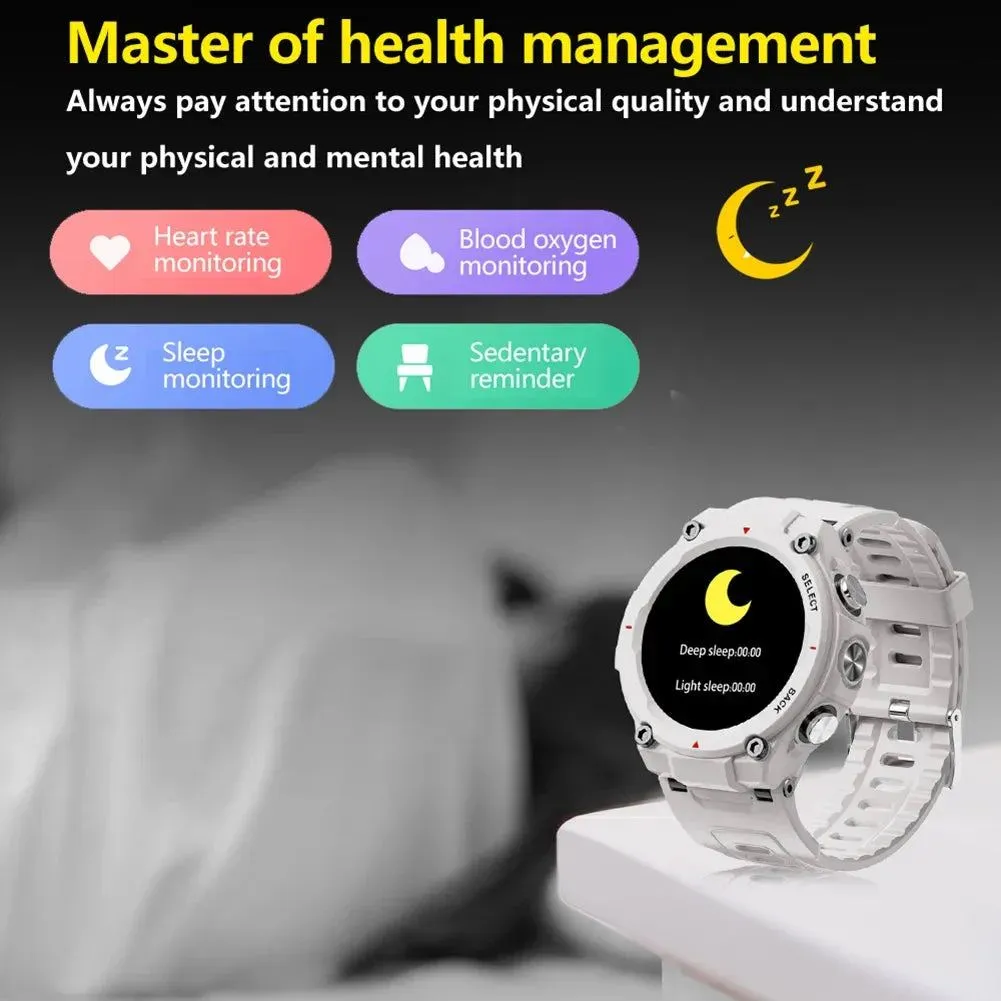 New Call Smart Watch 1.28" Touch Fitness Tracker Heart Rate Blood Oxygen Sleep Monitoring IP68 Waterproof Sports Smartwatch