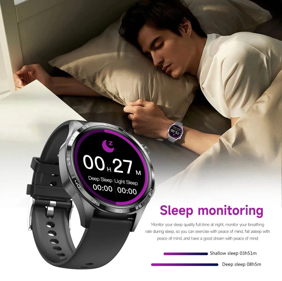 New GPS Smart Watch Men For Huawei Watch GT5 Pro 360*360 HD Screen Bluetooth Call NFC IP68 Waterproof Heart rate Smartwatch
