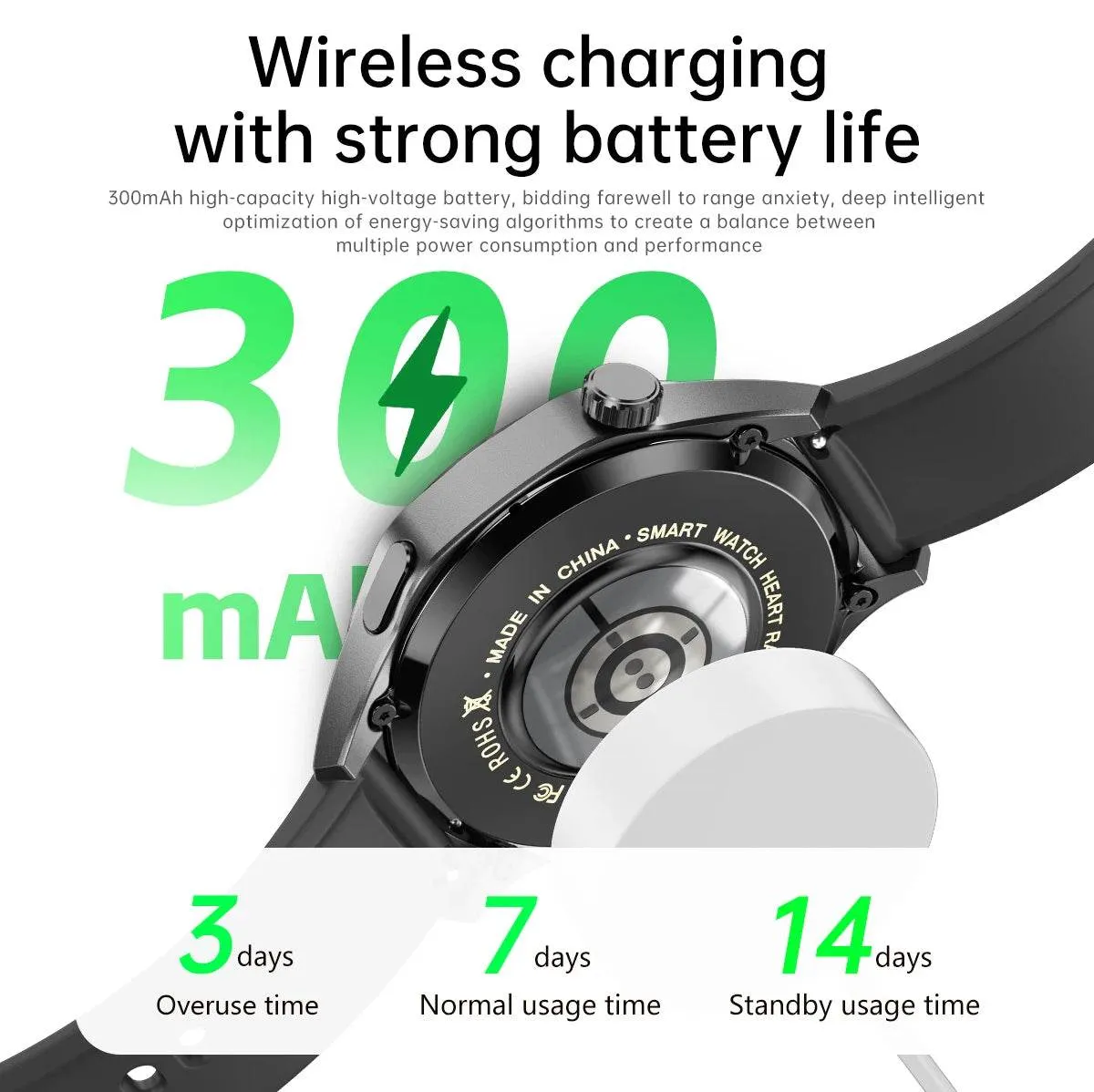 New GPS Smart Watch Men For Huawei Watch GT5 Pro 360*360 HD Screen Bluetooth Call NFC IP68 Waterproof Heart rate Smartwatch