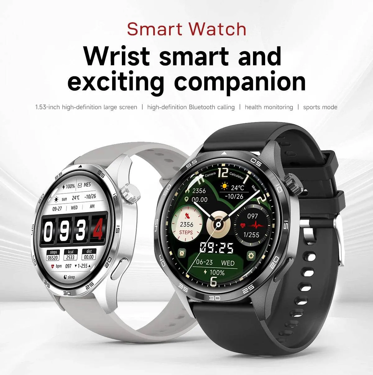 New GPS Smart Watch Men For Huawei Watch GT5 Pro 360*360 HD Screen Bluetooth Call NFC IP68 Waterproof Heart rate Smartwatch