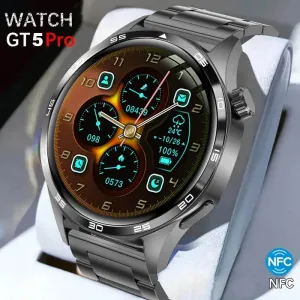 New GPS Smart Watch Men For Huawei Watch GT5 Pro 360*360 HD Screen Bluetooth Call NFC IP68 Waterproof Heart rate Smartwatch
