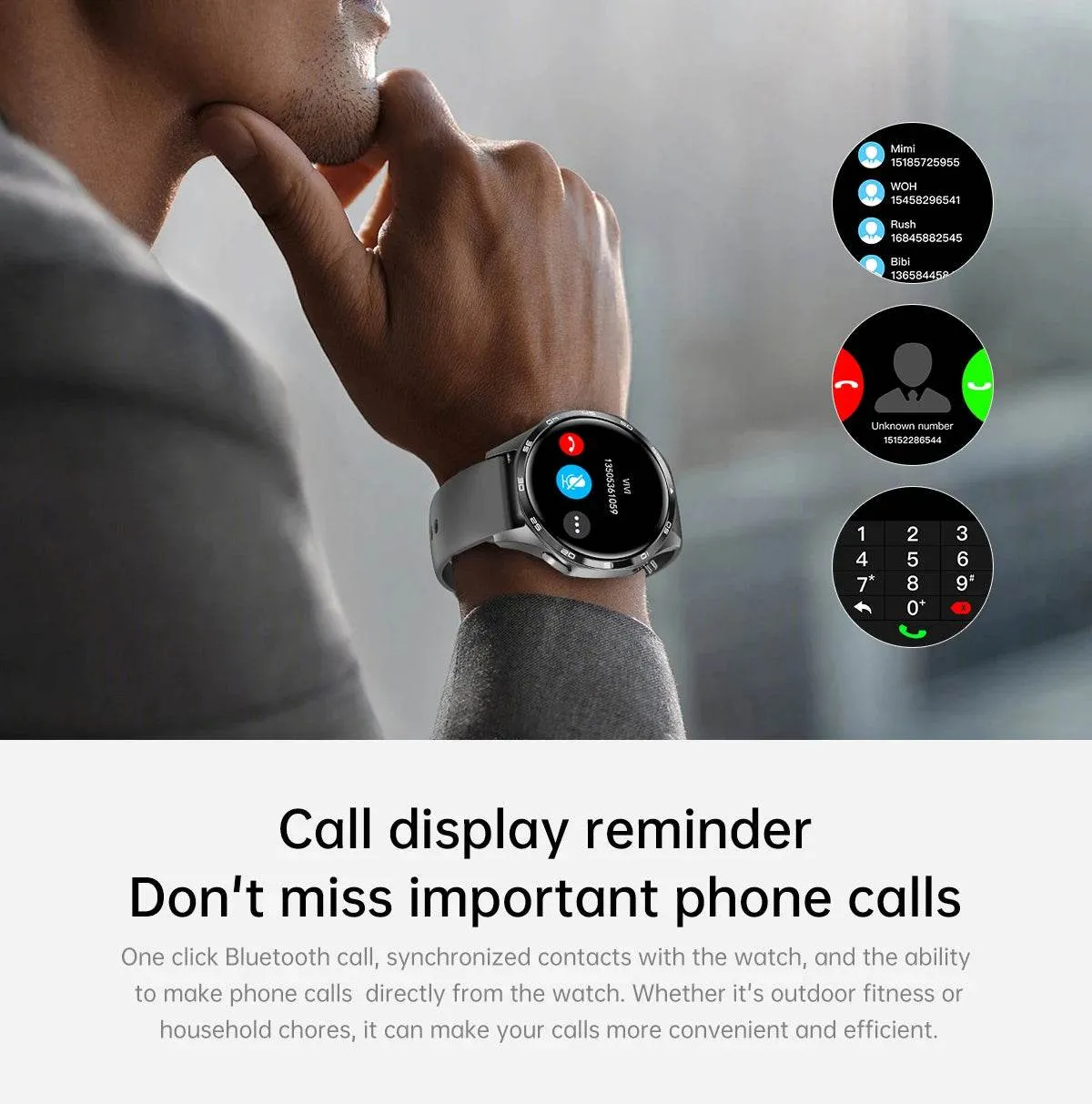 New GPS Smart Watch Men For Huawei Watch GT5 Pro 360*360 HD Screen Bluetooth Call NFC IP68 Waterproof Heart rate Smartwatch