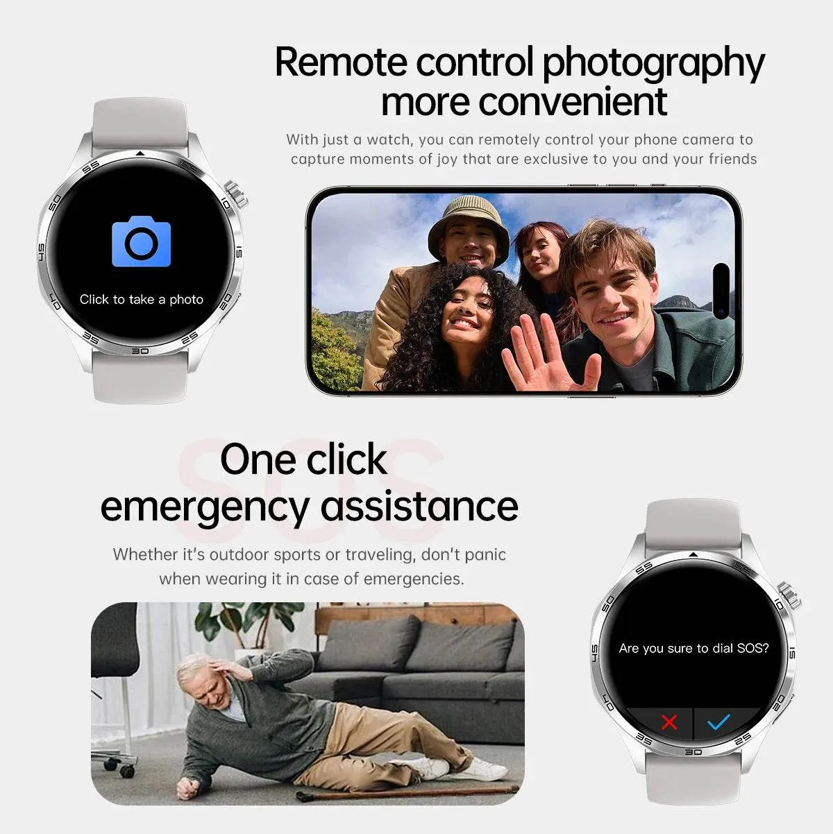 New GPS Smart Watch Men For Huawei Watch GT5 Pro 360*360 HD Screen Bluetooth Call NFC IP68 Waterproof Heart rate Smartwatch