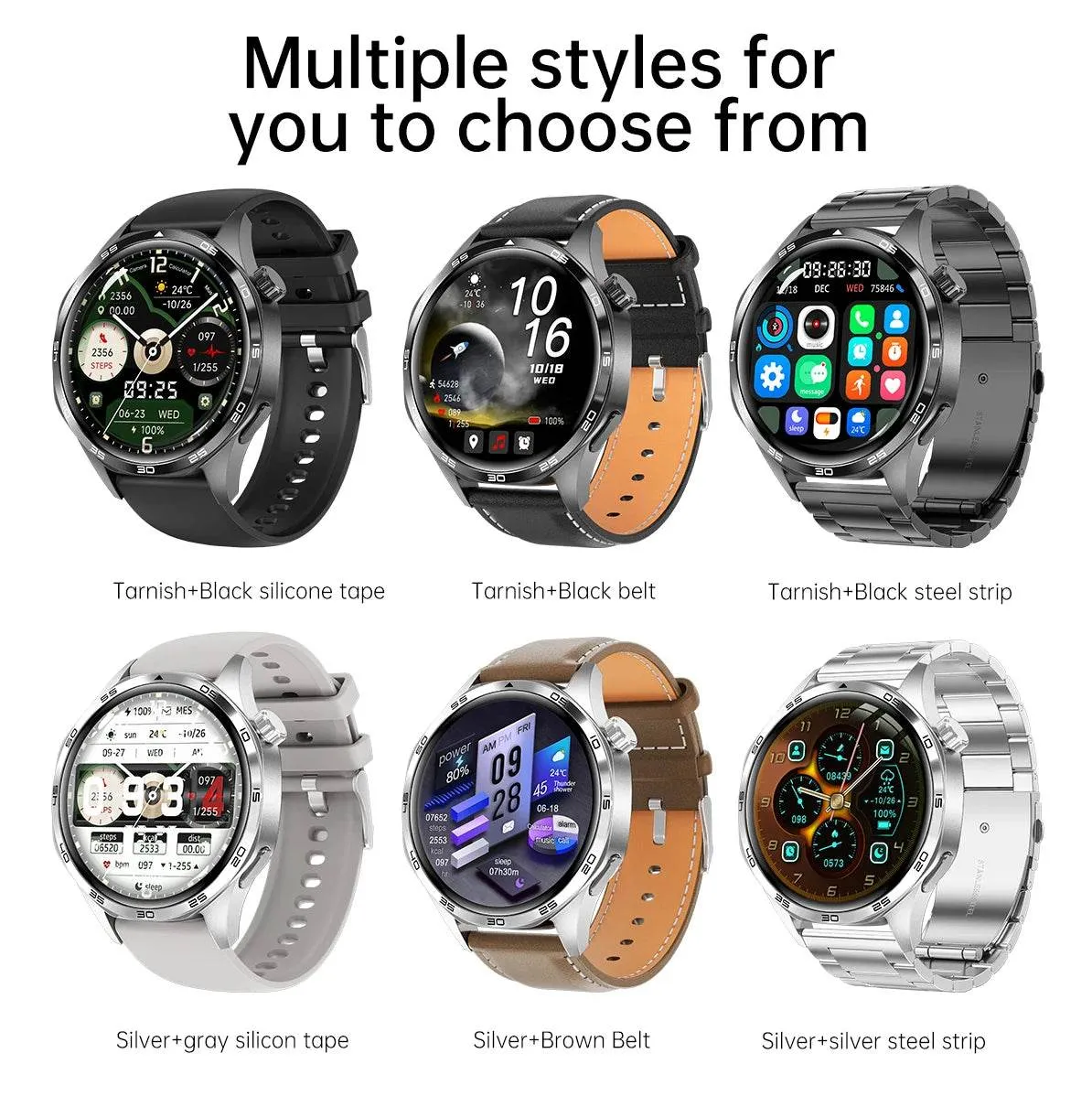 New GPS Smart Watch Men For Huawei Watch GT5 Pro 360*360 HD Screen Bluetooth Call NFC IP68 Waterproof Heart rate Smartwatch