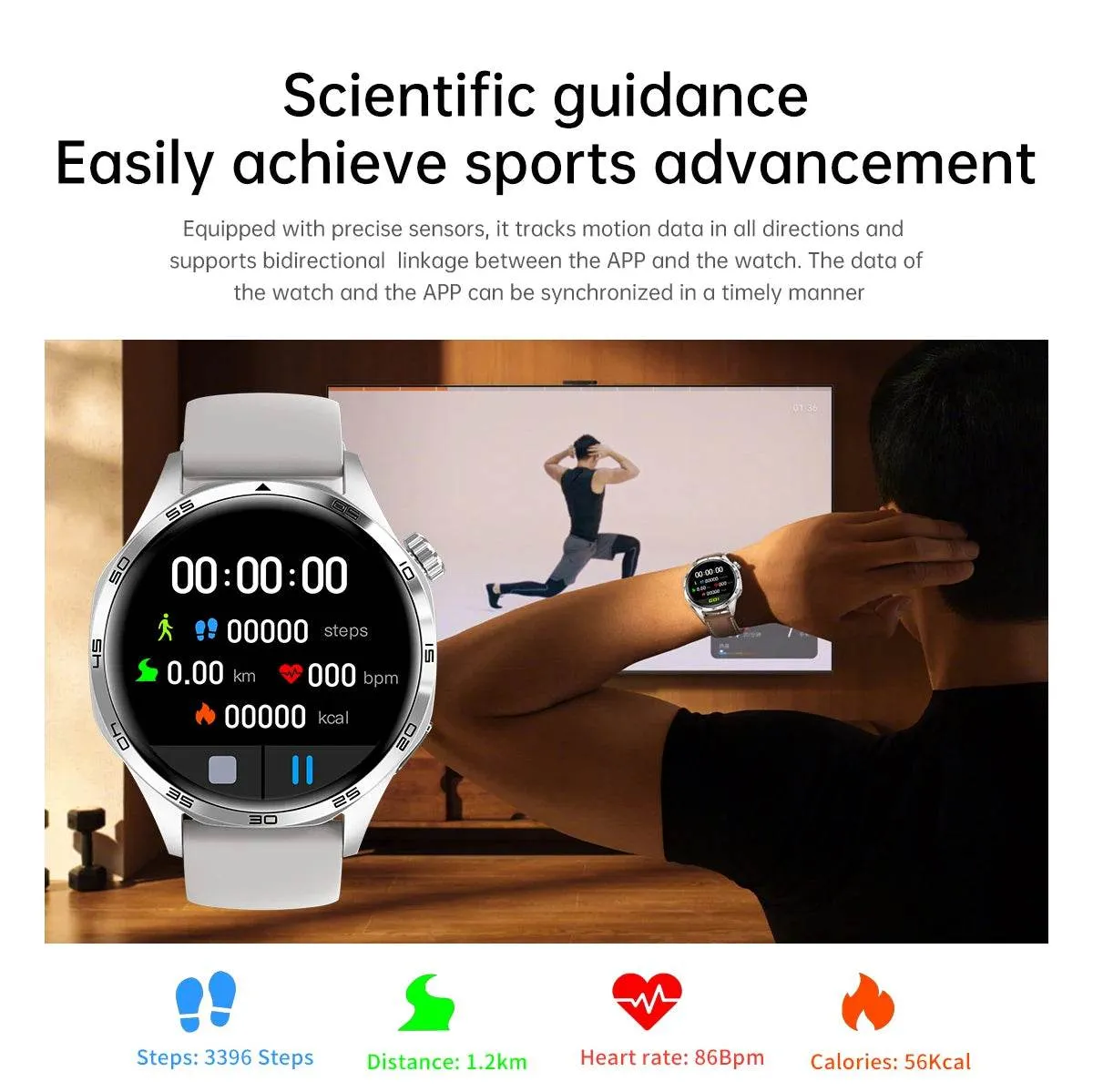 New GPS Smart Watch Men For Huawei Watch GT5 Pro 360*360 HD Screen Bluetooth Call NFC IP68 Waterproof Heart rate Smartwatch