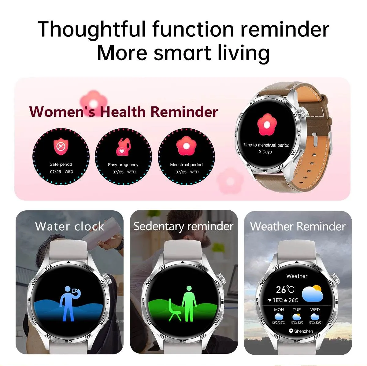 New GPS Smart Watch Men For Huawei Watch GT5 Pro 360*360 HD Screen Bluetooth Call NFC IP68 Waterproof Heart rate Smartwatch