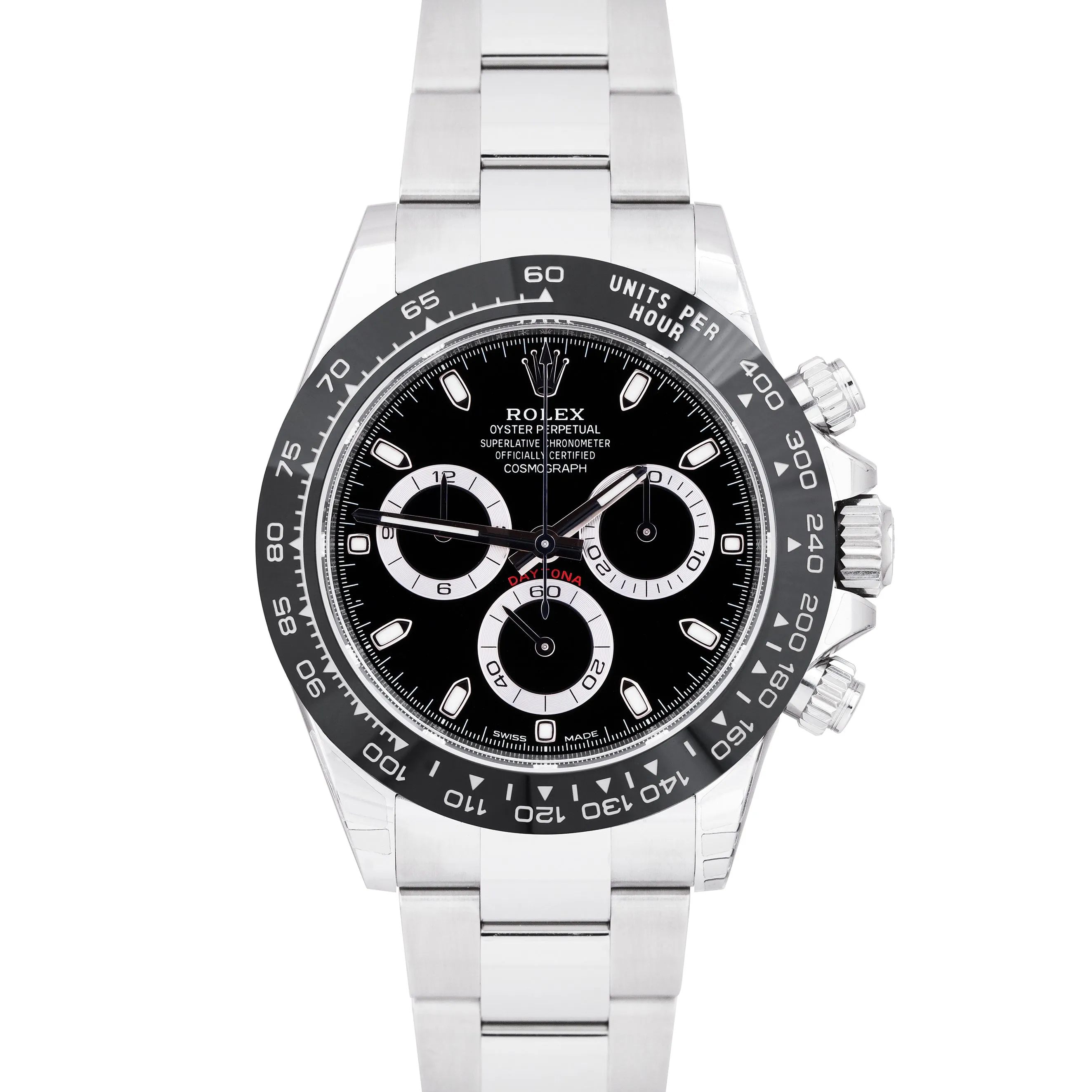 NEW MARCH 2021 Rolex Daytona Cosmograph Black Steel Chronograph Watch 116500 LN