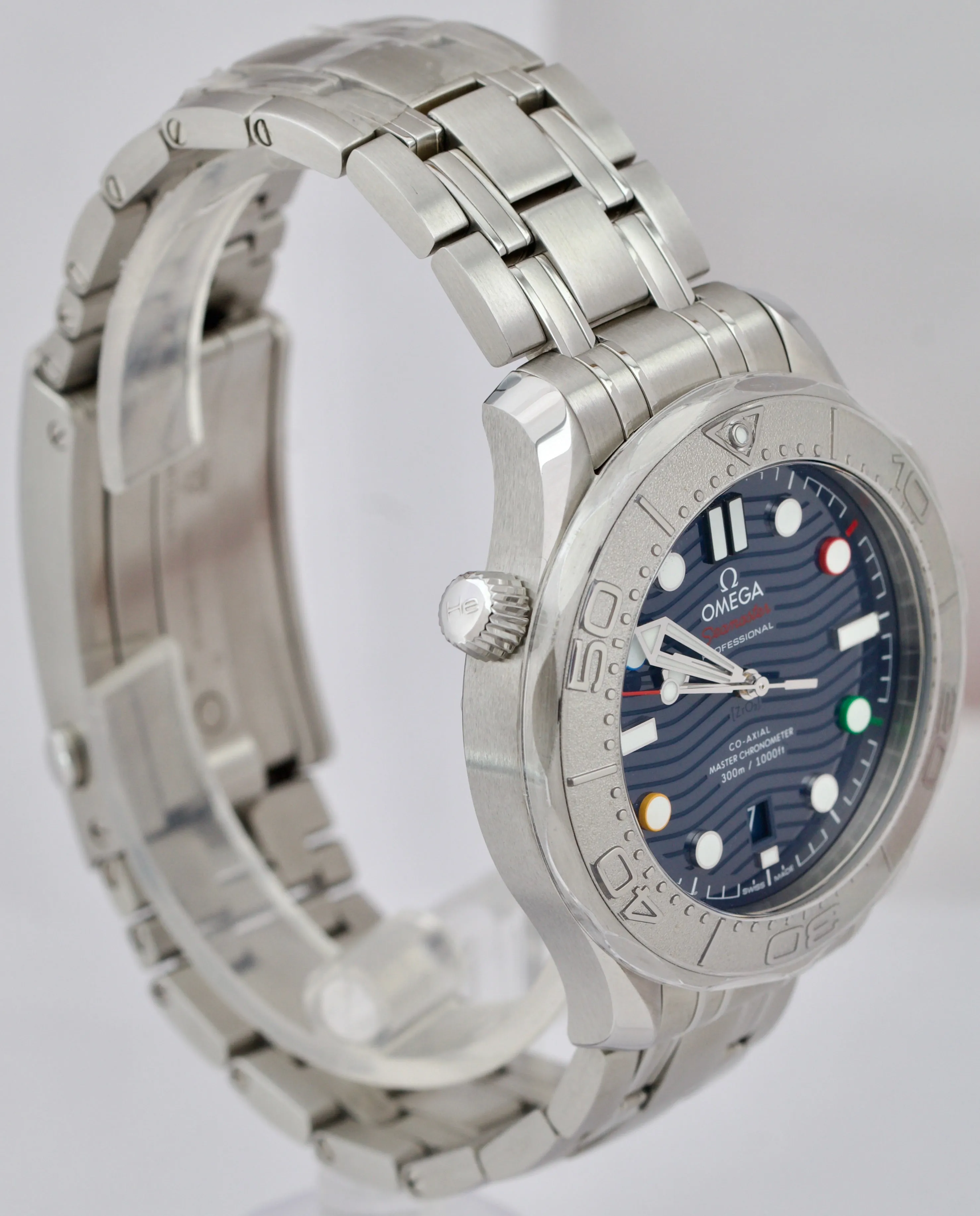 NEW Omega Seamaster Blue Beijing 2022 Stainless 42mm 522.30.42.20.03.001 B P