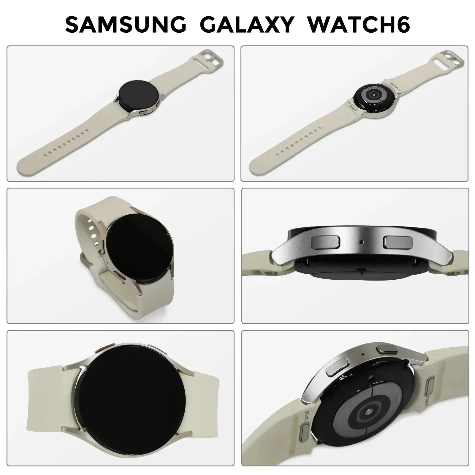 New Samsung Galaxy Watch 6 40mm/44mm Smartwatch Fitness Tracker Heart Monitor Biggest Screen Smart Watch For Galaxy S24 Ultra