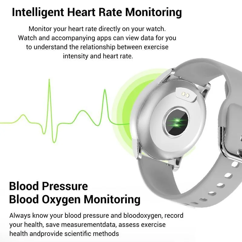 New Smart Unsiex Luxury Watch For Men and Women With 1.3 Color Screen and Heart Rate Blood Pressure For Sport Multifunctional Waterproof Smartwatch