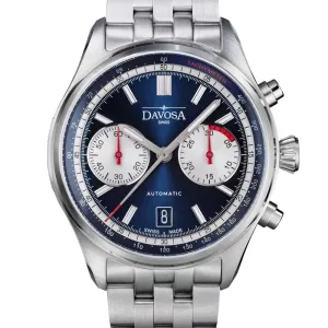 Newton Automatic Chronograph Blue Pilot Rally Watch 16153640 Limited Edition